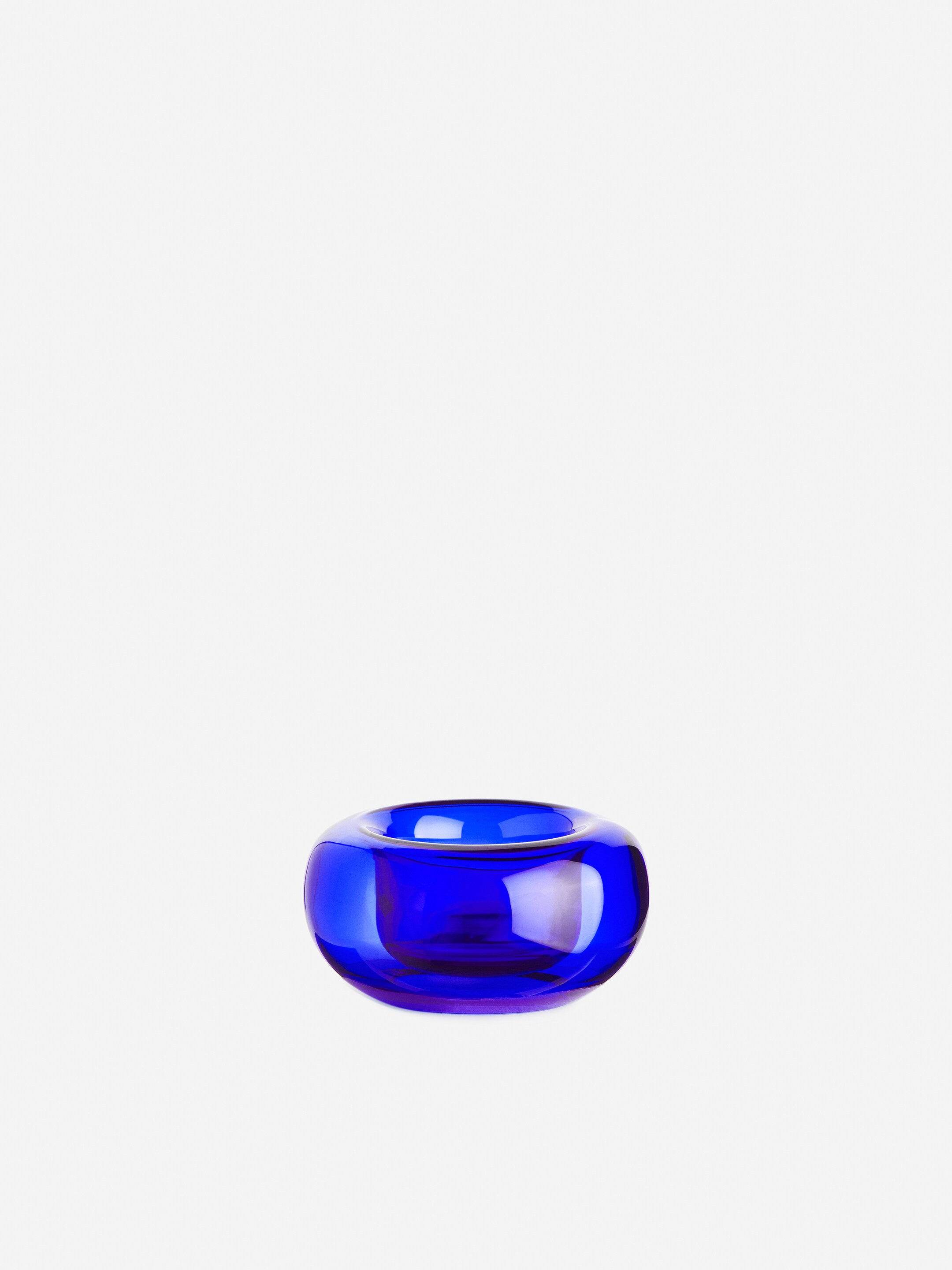 View larger image: Glass Tealight Holder - Blue - Home All | H&M GB 1