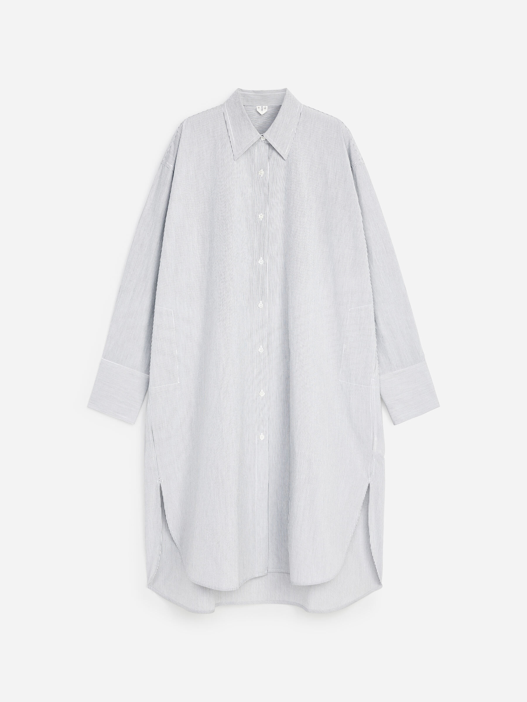 Cotton Shirt Dress - White - Loose fit - Women - StillMedia/DescriptiveStillLife - 1