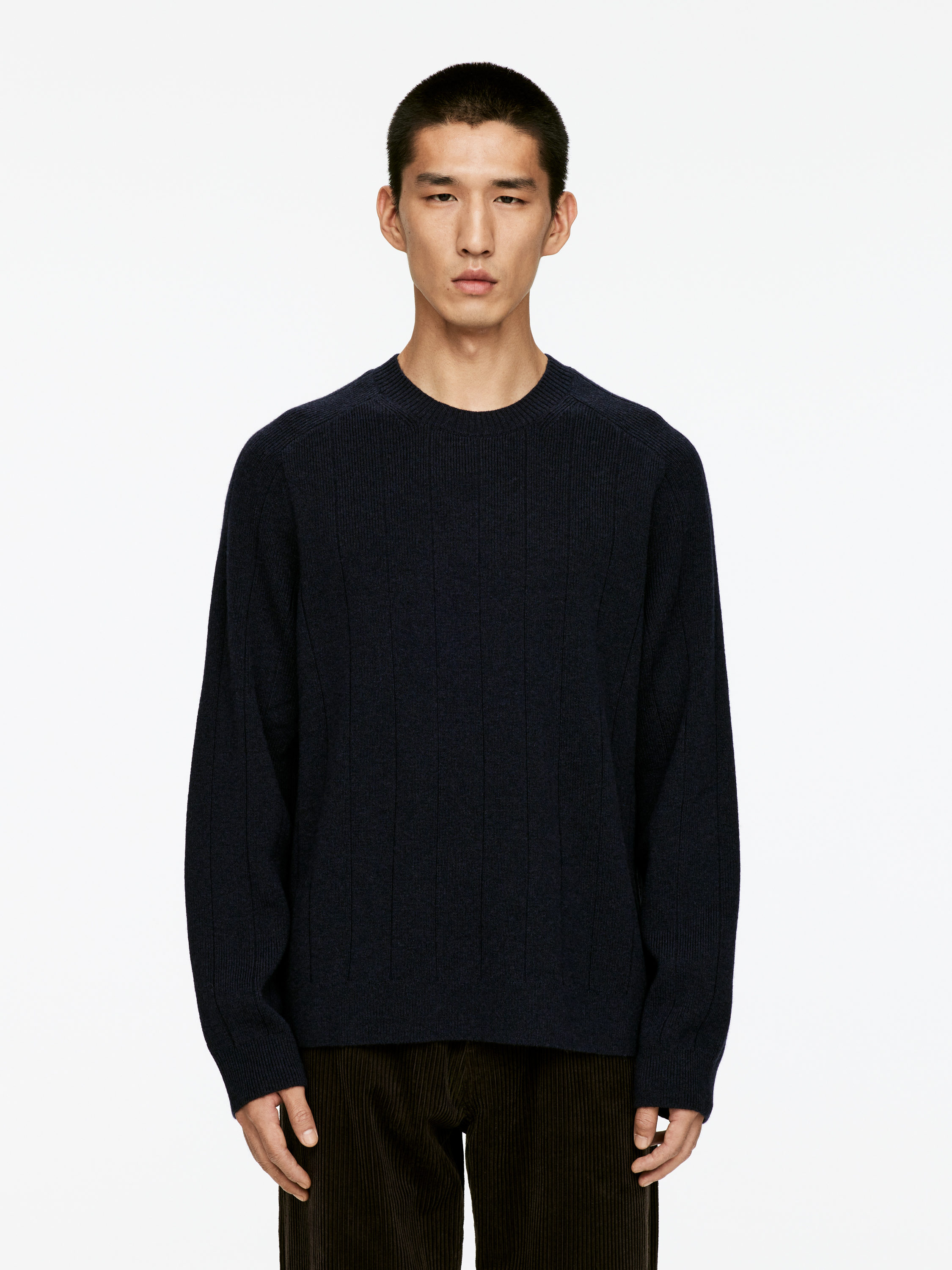 Lambs Wool Crew-Neck Jumper-#272930-16325