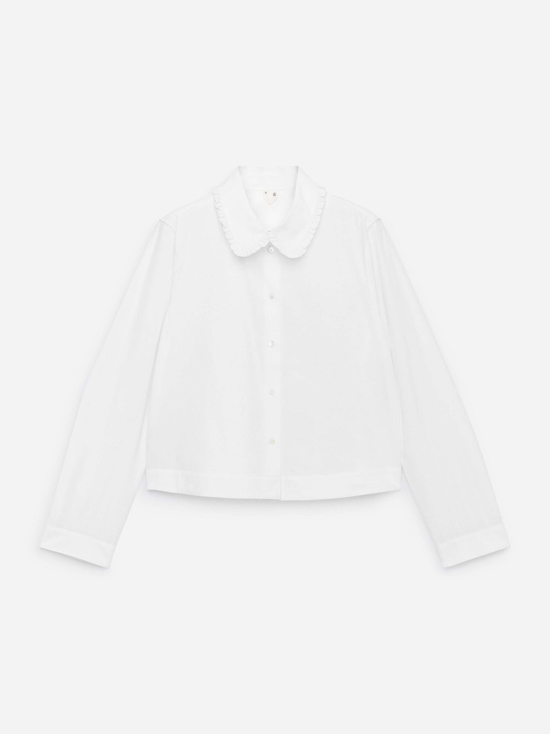 Frill Blouse-White-16056