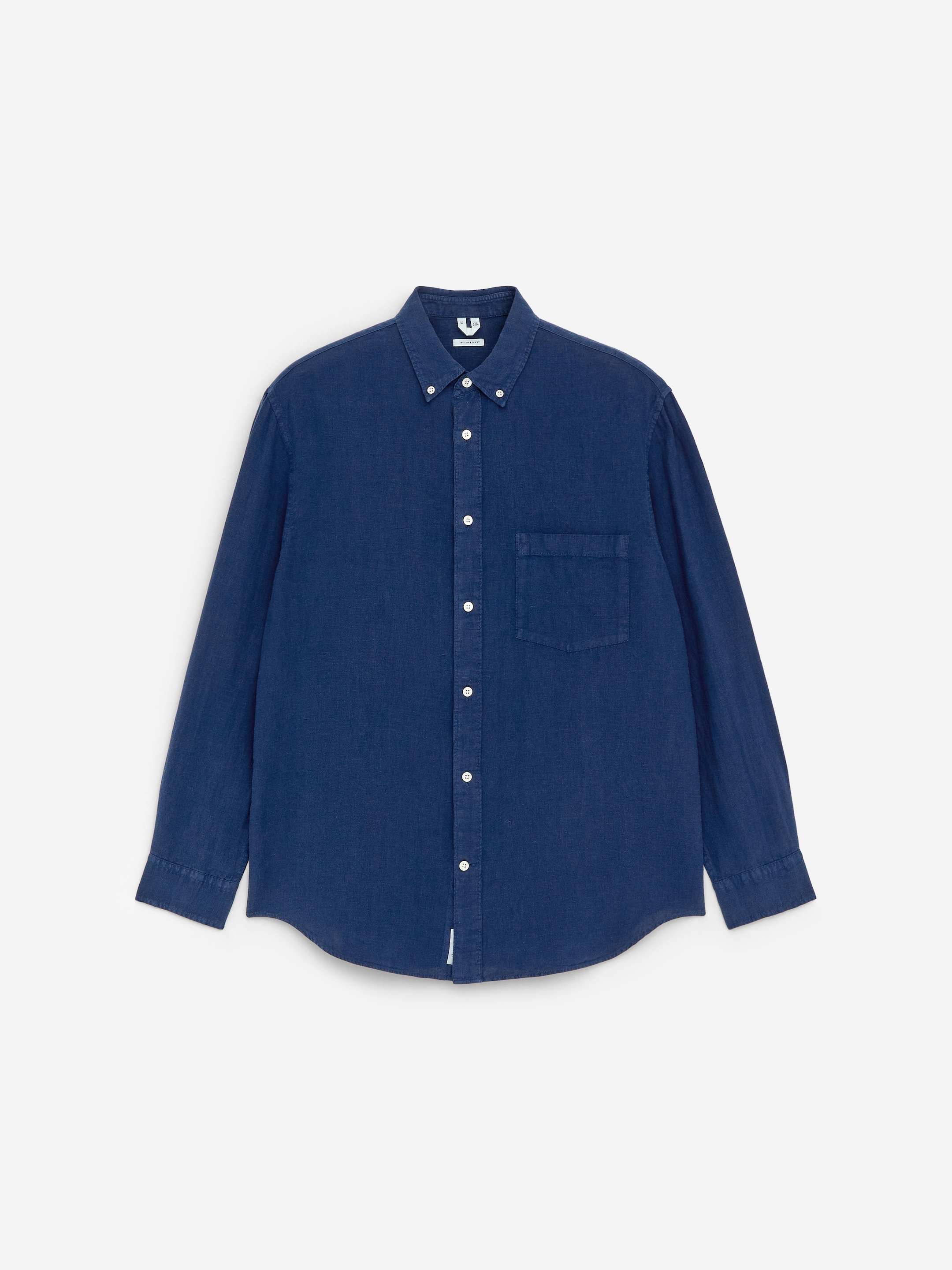Relaxed Linen Shirt-#333859-18570