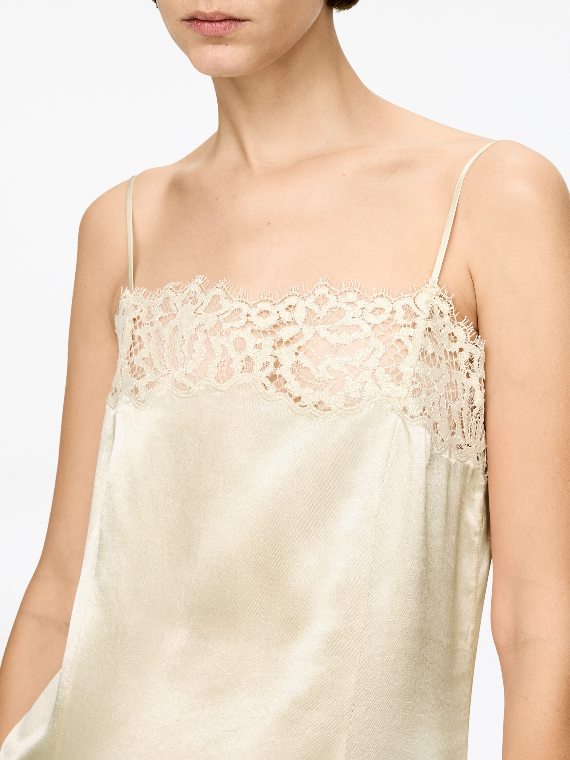 Lace-Detail Strap Dress - Light Beige - Regular fit - Women - StillMedia/Lookbook - 6