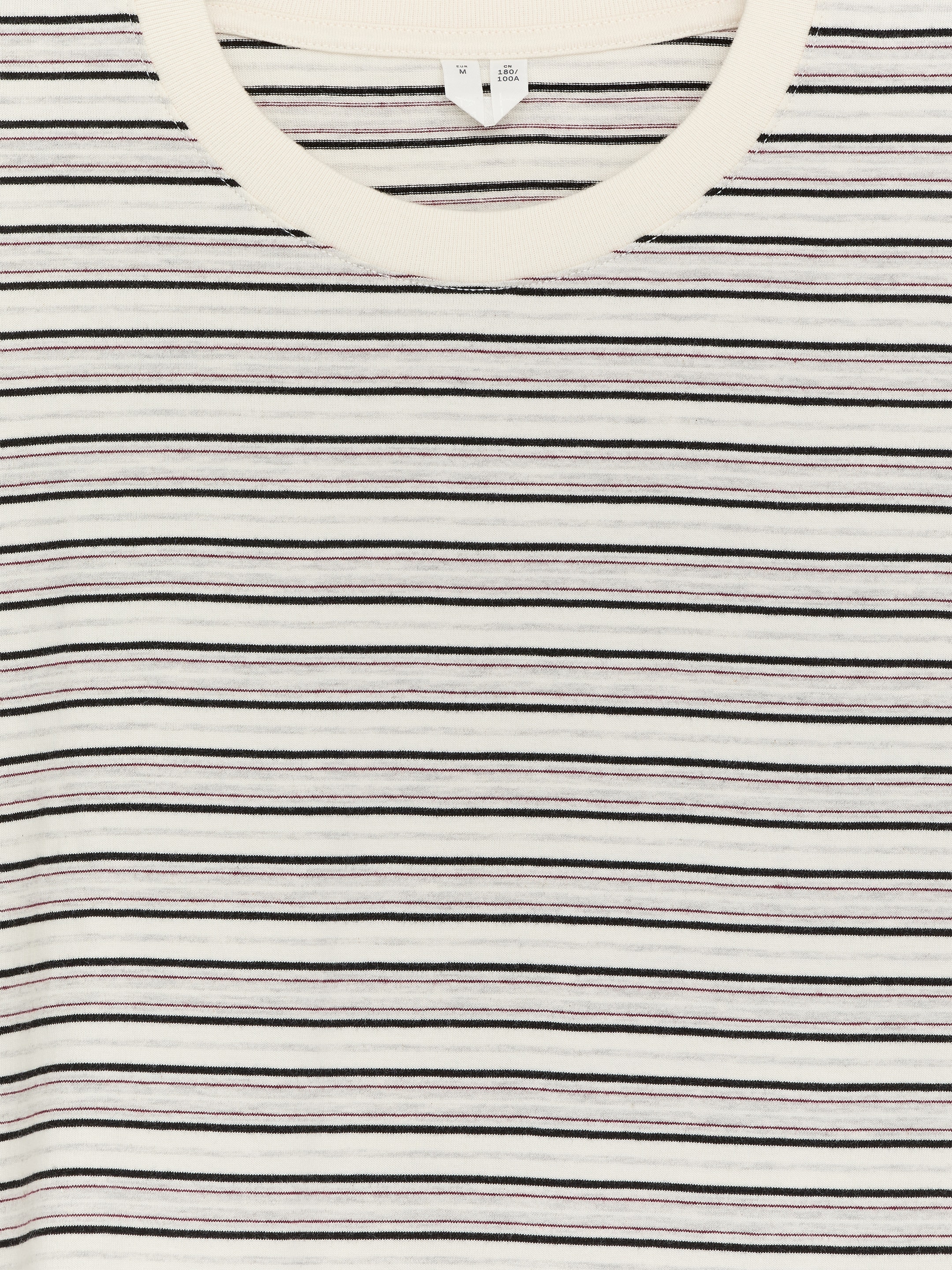 T-shirt décontracté à manches longues - Blanc cassé/Noir/Prune - Relaxed fit - Homme - StillMedia/DescriptiveDetail - 2