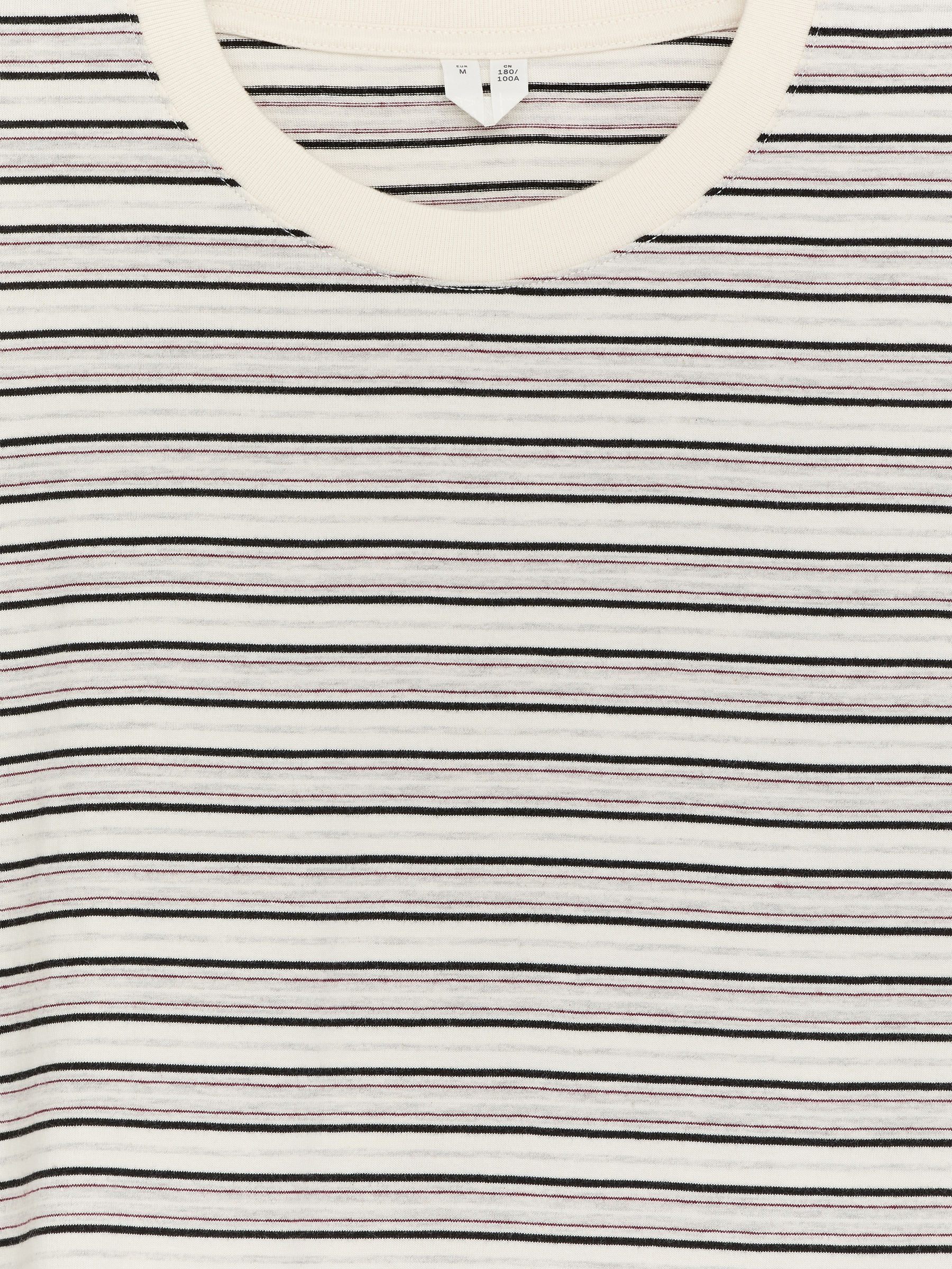 Relaxed Long-Sleeve T-Shirt - Off White/Black/Plum - Relaxed fit - Men - StillMedia/DescriptiveDetail - 2