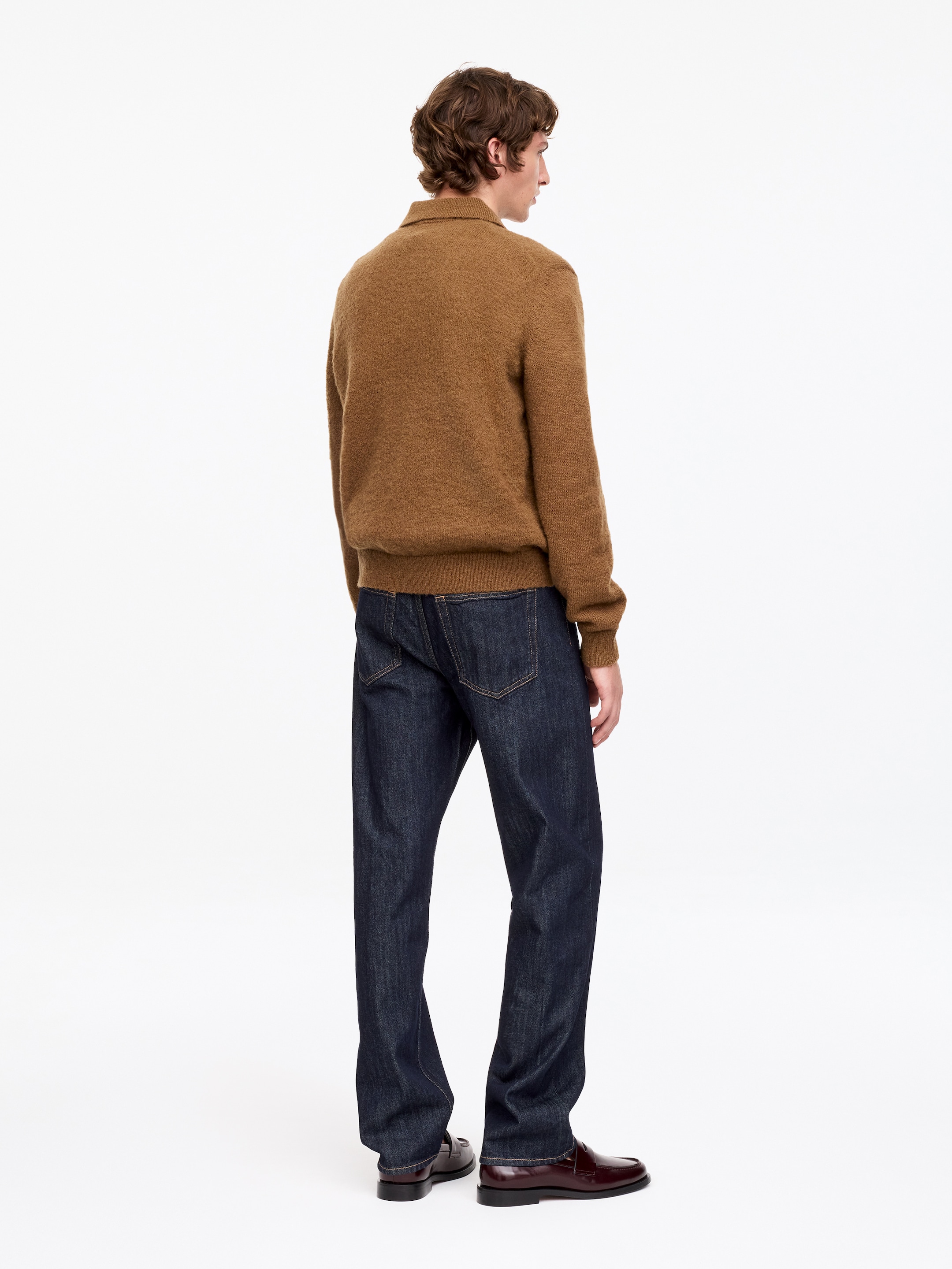 OCEAN Loose Straight Jeans - Dark Blue - Loose fit - Men - StillMedia/Lookbook - 23
