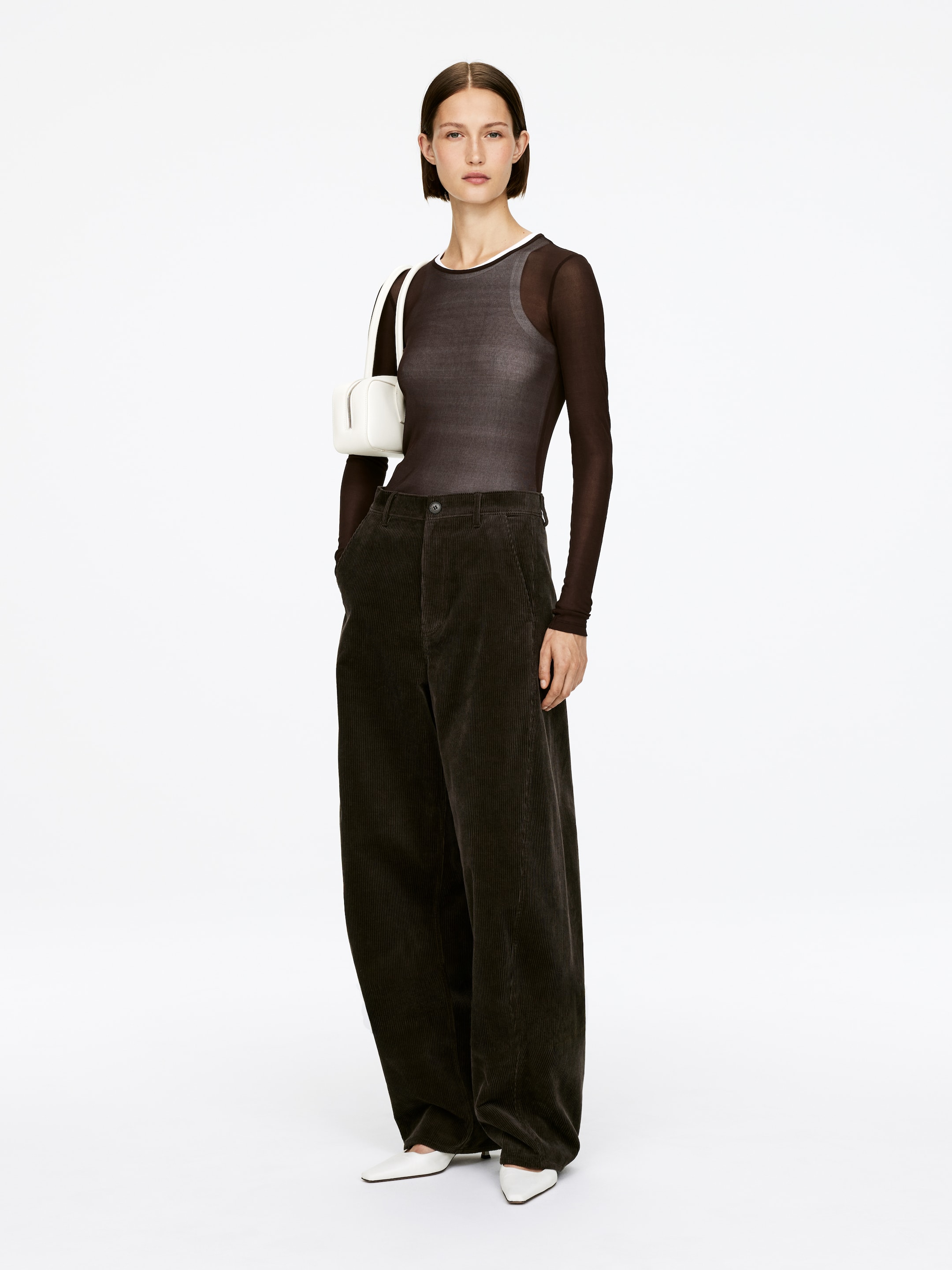 Grösseres Bild ansehen: Durchsichtiges Seidenoberteil - Dunkelbraun - DAMEN | H&M CH 4