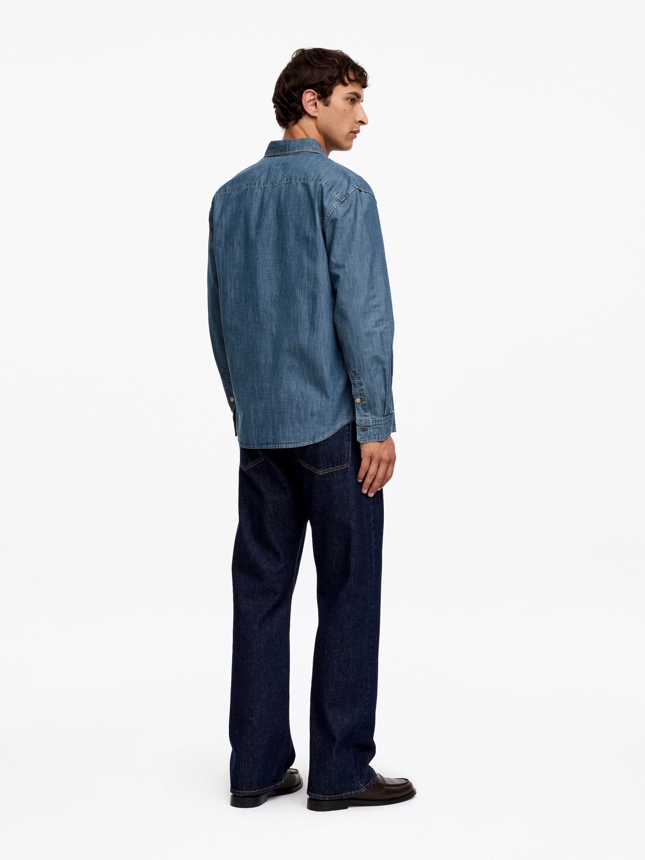 Relaxed Denim Shirt - Blue - Relaxed fit - men - StillMedia/Lookbook - 3