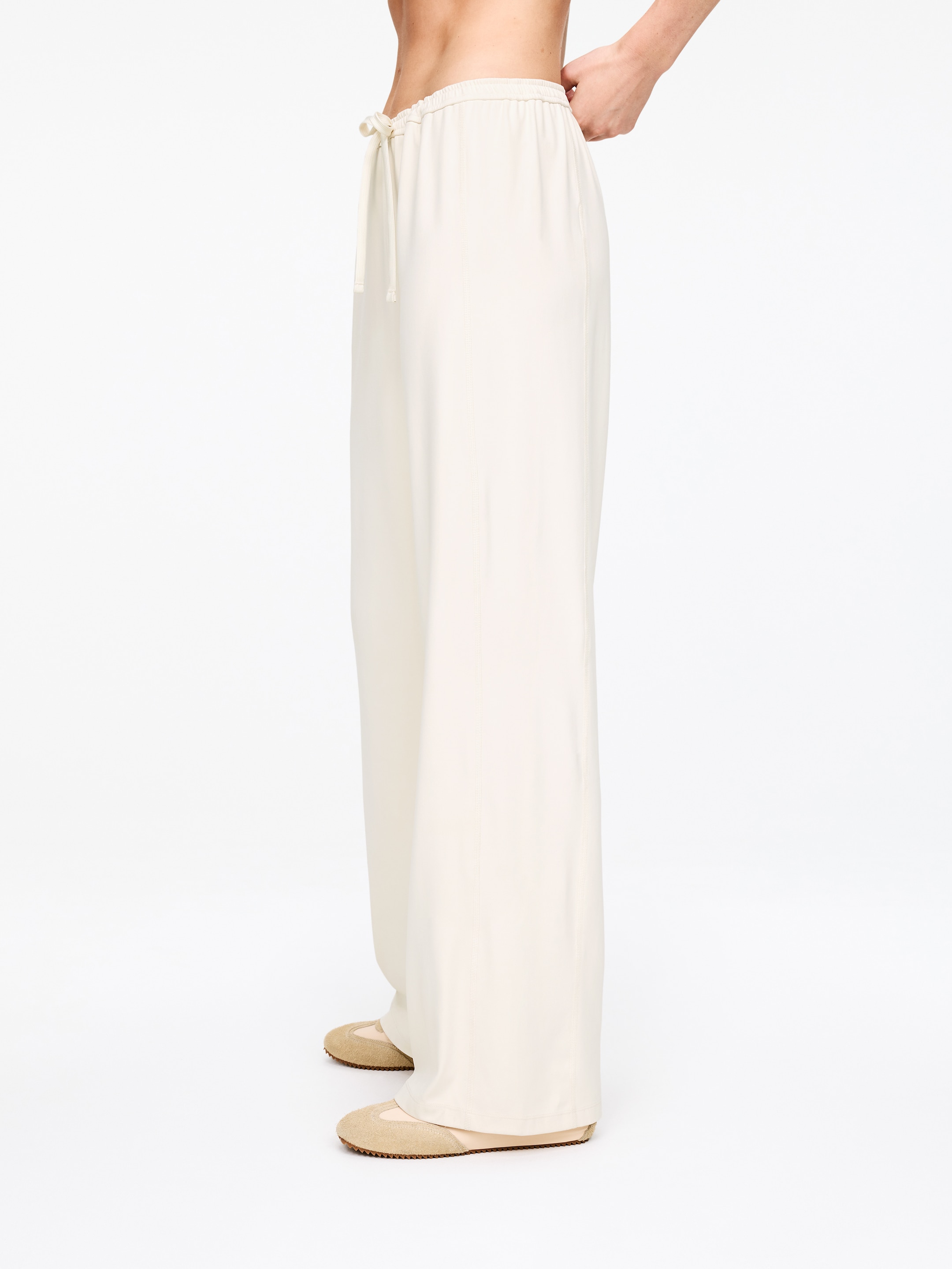 Vida trikåbyxor - Vit - Loose fit - Women - StillMedia/Lookbook - 5