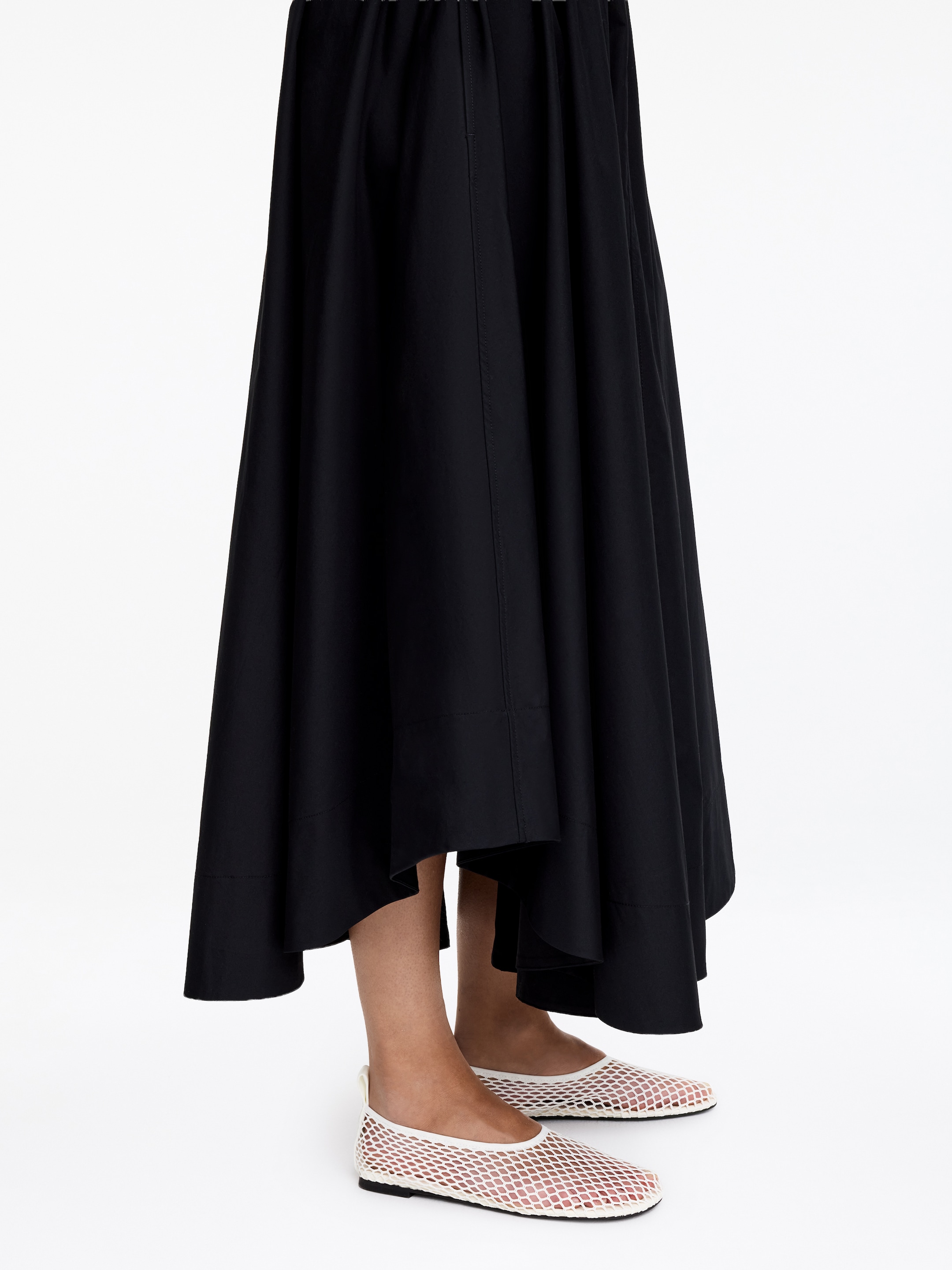Mesh Ballerina Flats-#FFFFFF-18512