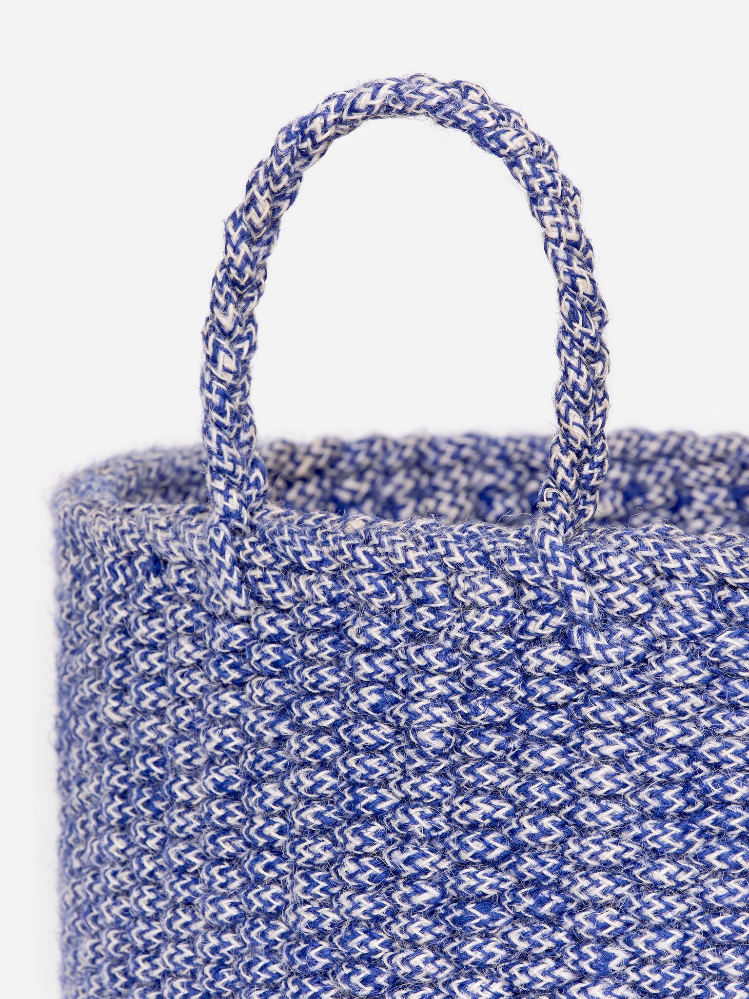 Storage Basket 41 cm - Blue Melange/Beige/Off White/Khaki Green/Off White - 2