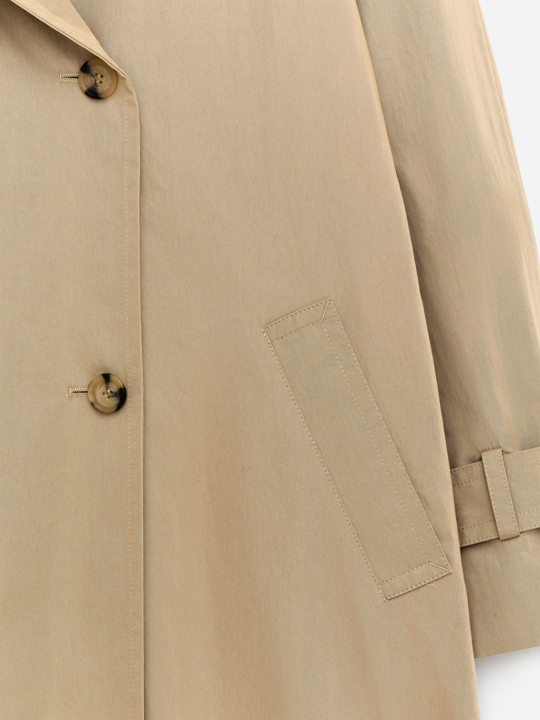 Scarf Trench Coat - Beige - Loose fit - Women - StillMedia/DescriptiveDetail - 1