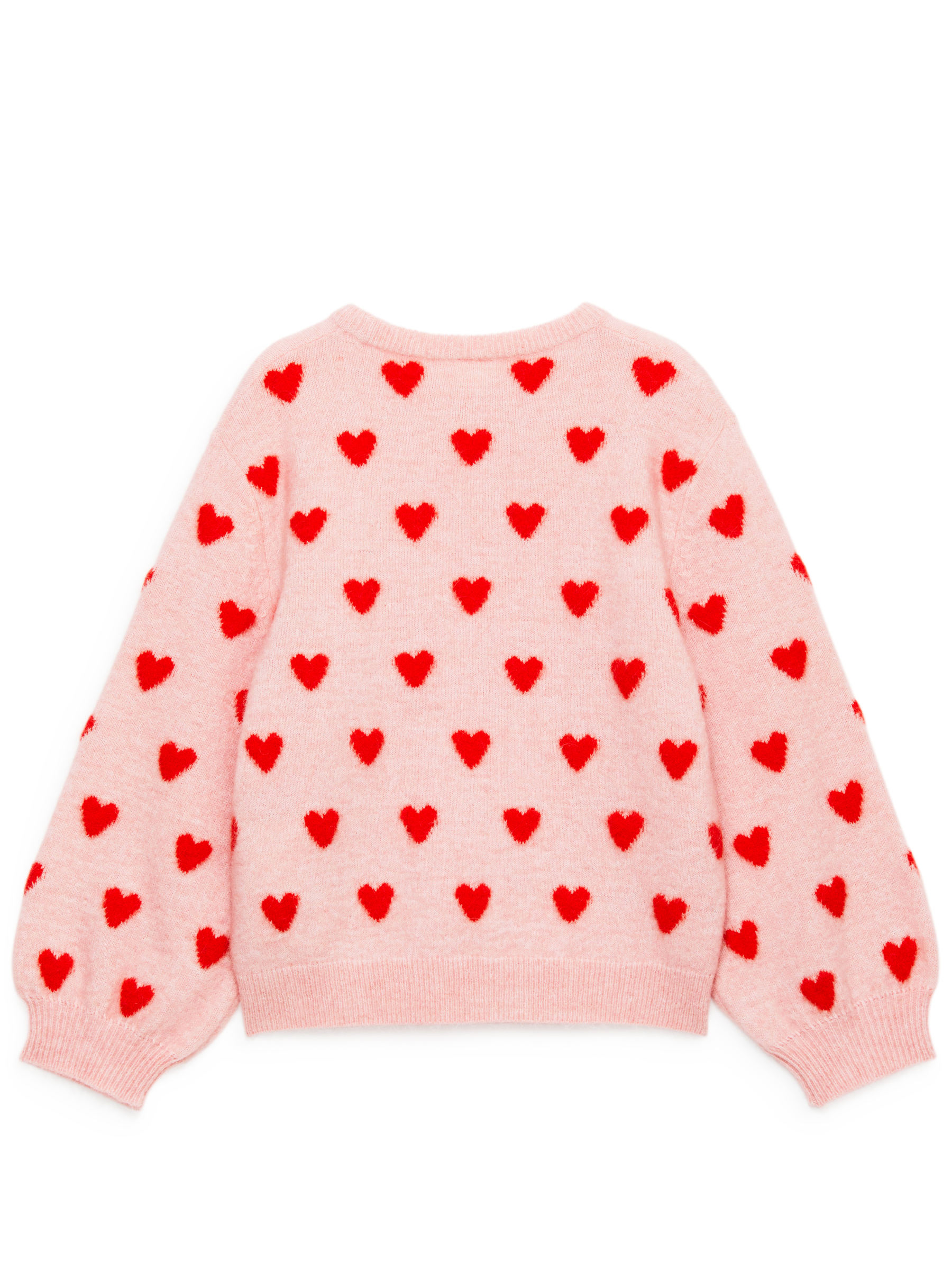 Strickpullover mit Intarsien - Rosa/Herzen - Regular Fit - Kinder - StillMedia/DescriptiveStillLife - 1