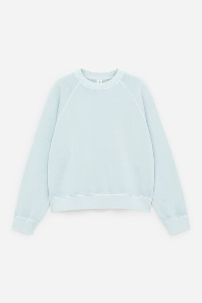 Terry Sweatshirt - Light Turquoise/Red/Lilac/Blue/Black/Pink/Brown/Dark Brown - 1