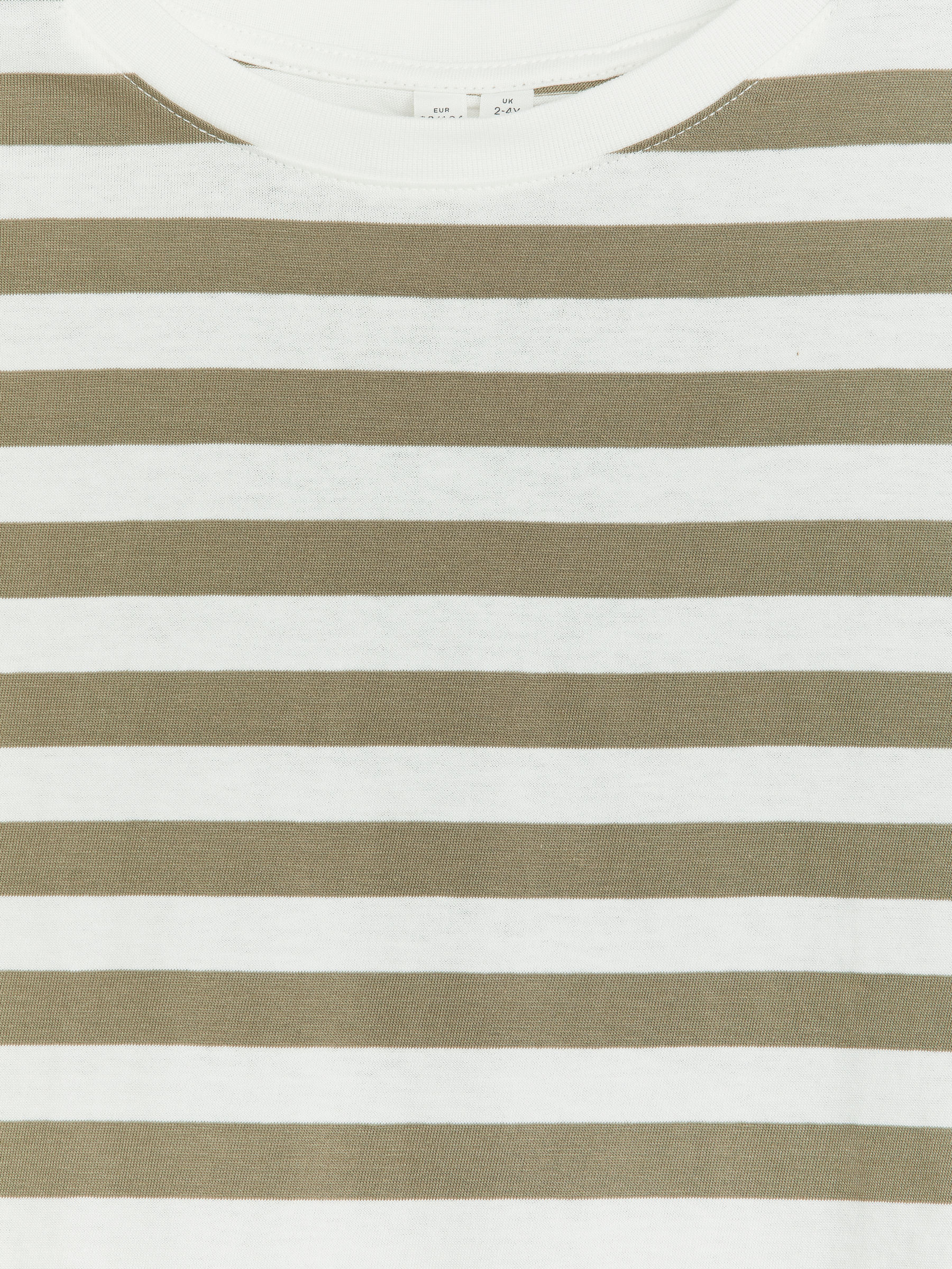 Oversize-T-Shirt mit langen Ärmeln - Khaki/Cremeweiß - Oversize - Kinder - StillMedia/DescriptiveDetail - 1