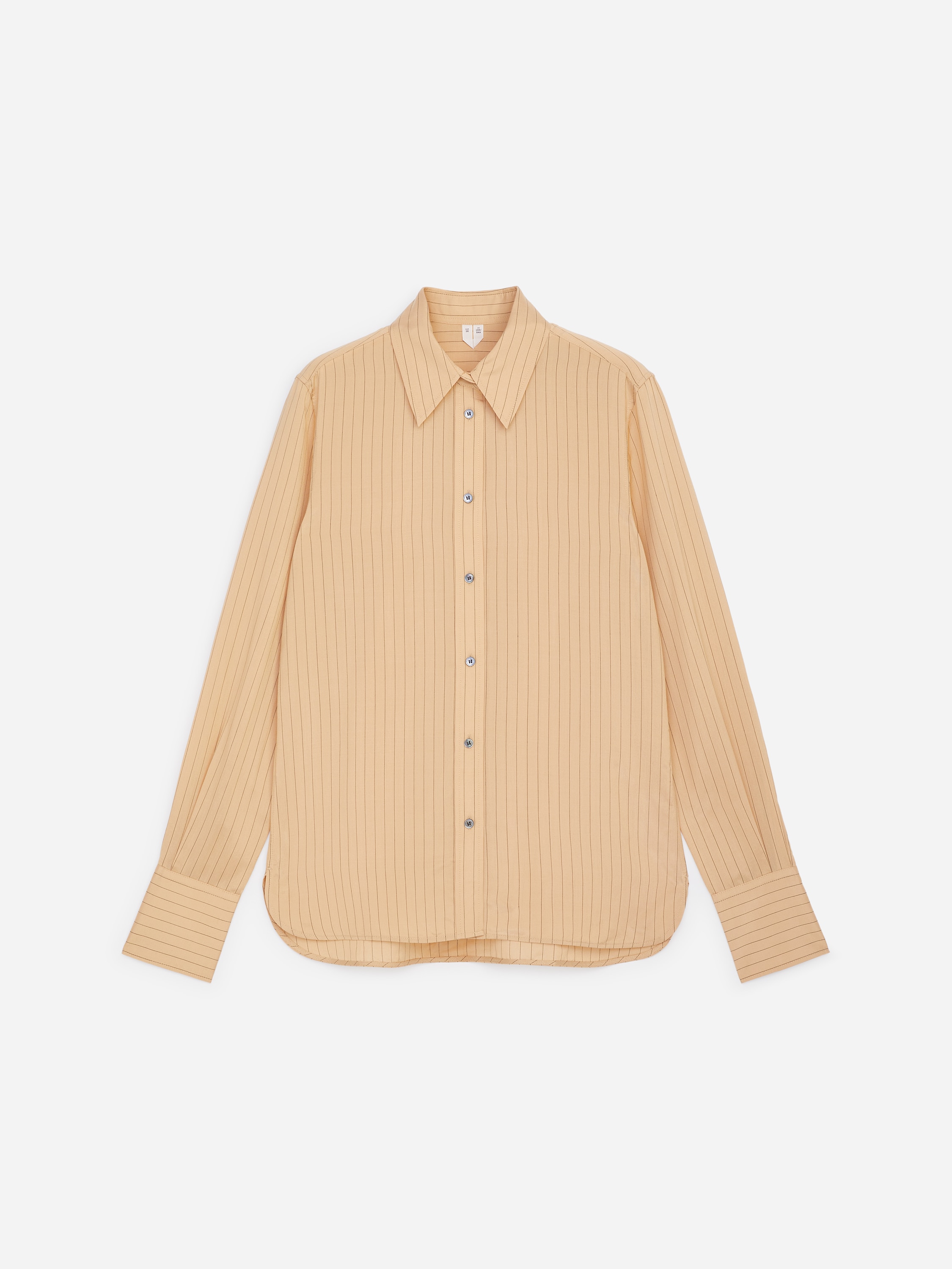 Camicia in viscosa e seta - Beige scuro
