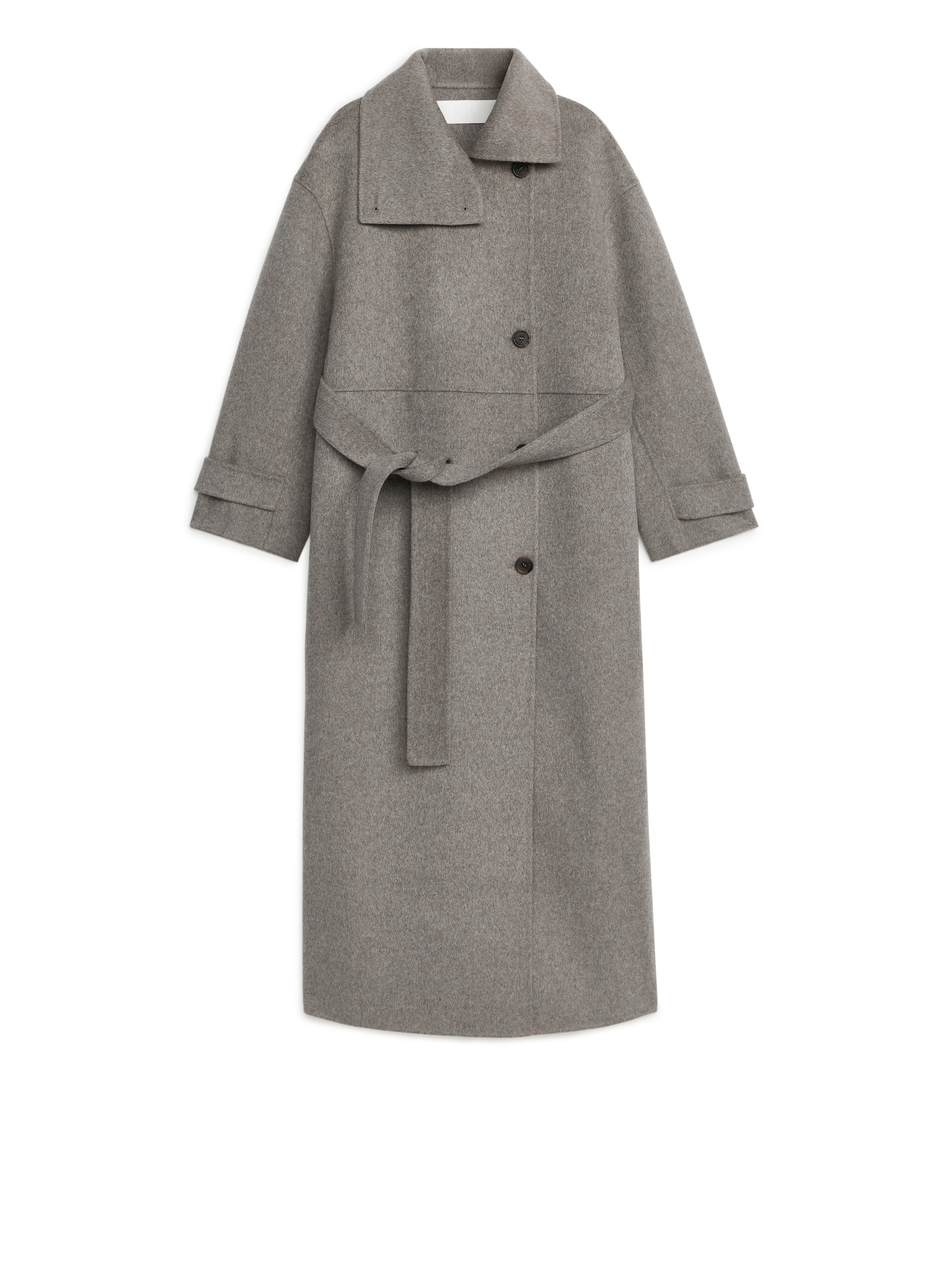 Größeres Bild ansehen: Doubleface-Mantel aus Wolle - Taupe - Ladies | H&M DE 1