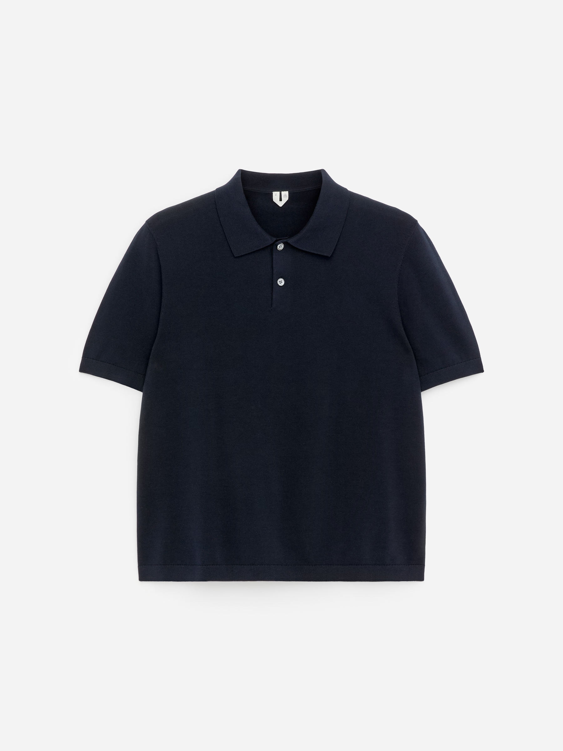 Fine-Knit Polo Shirt - Dark Blue - Regular fit - Men - StillMedia/DescriptiveStillLife - 1