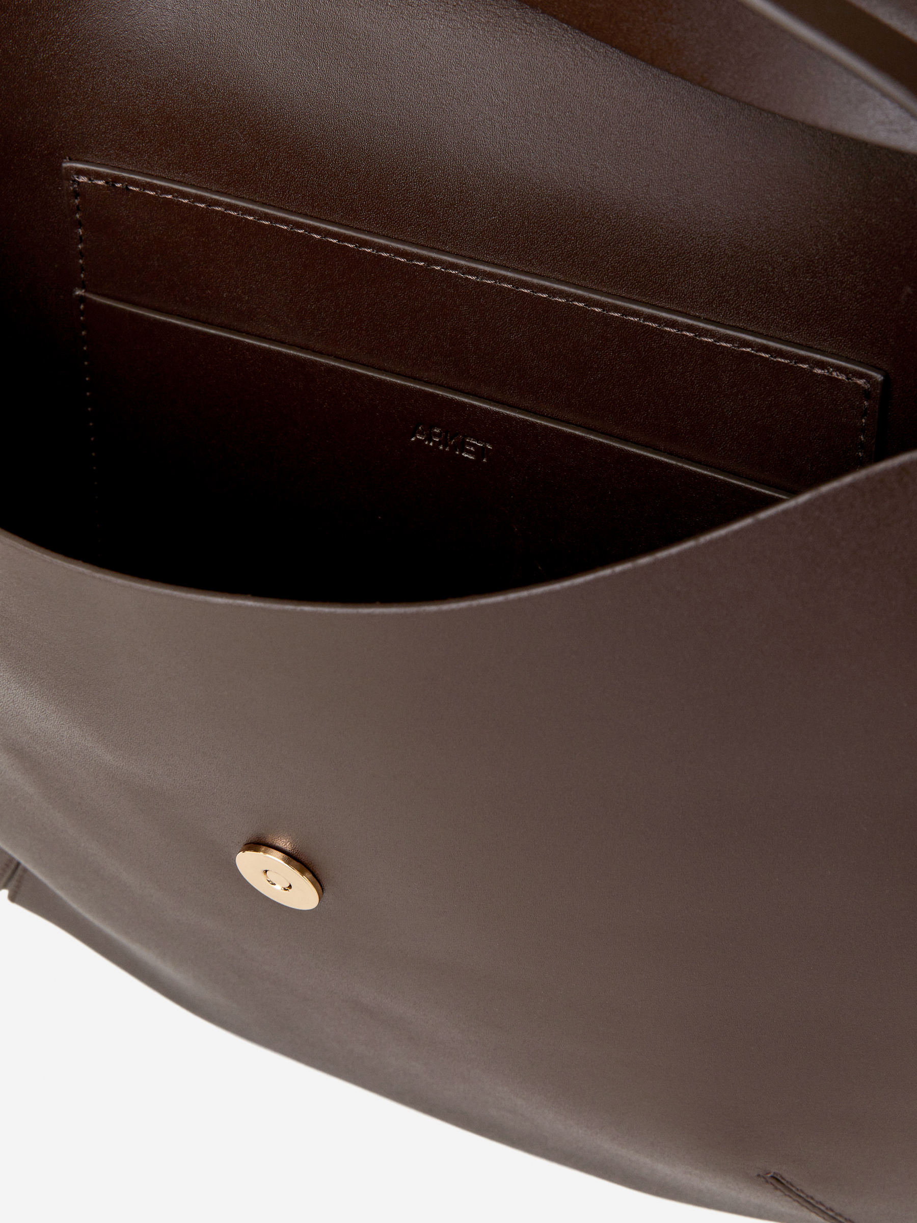 Leather Shoulder Bag - Dark Brown - Women - StillMedia/DescriptiveDetail - 4