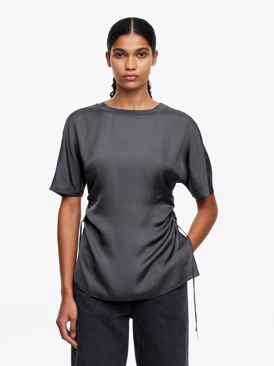 ARKET Women's  Drawstring Top Black,  size 42