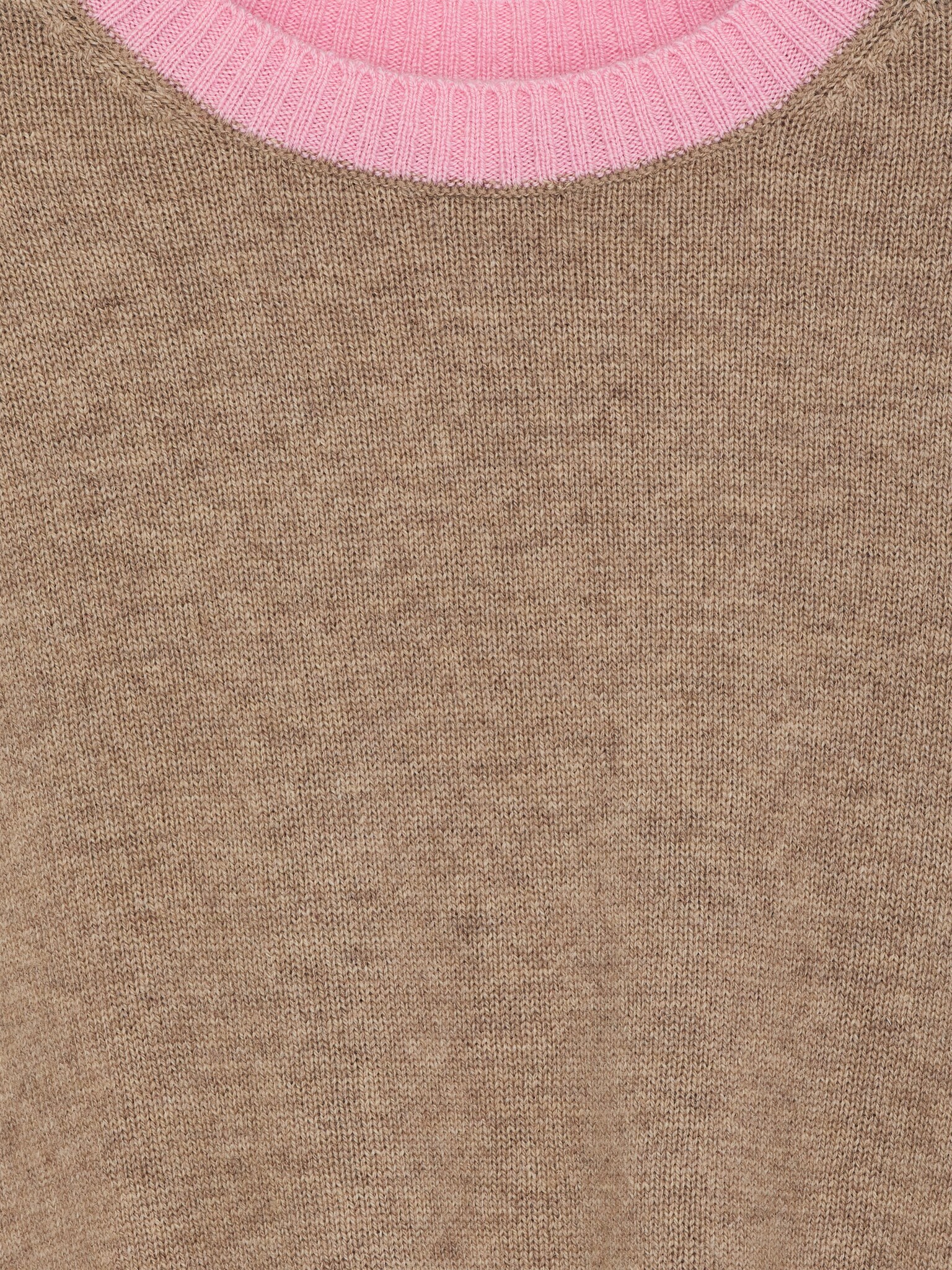 Blockfärgad tröja i ullblandning - Mullvad/flerfärgad - 2