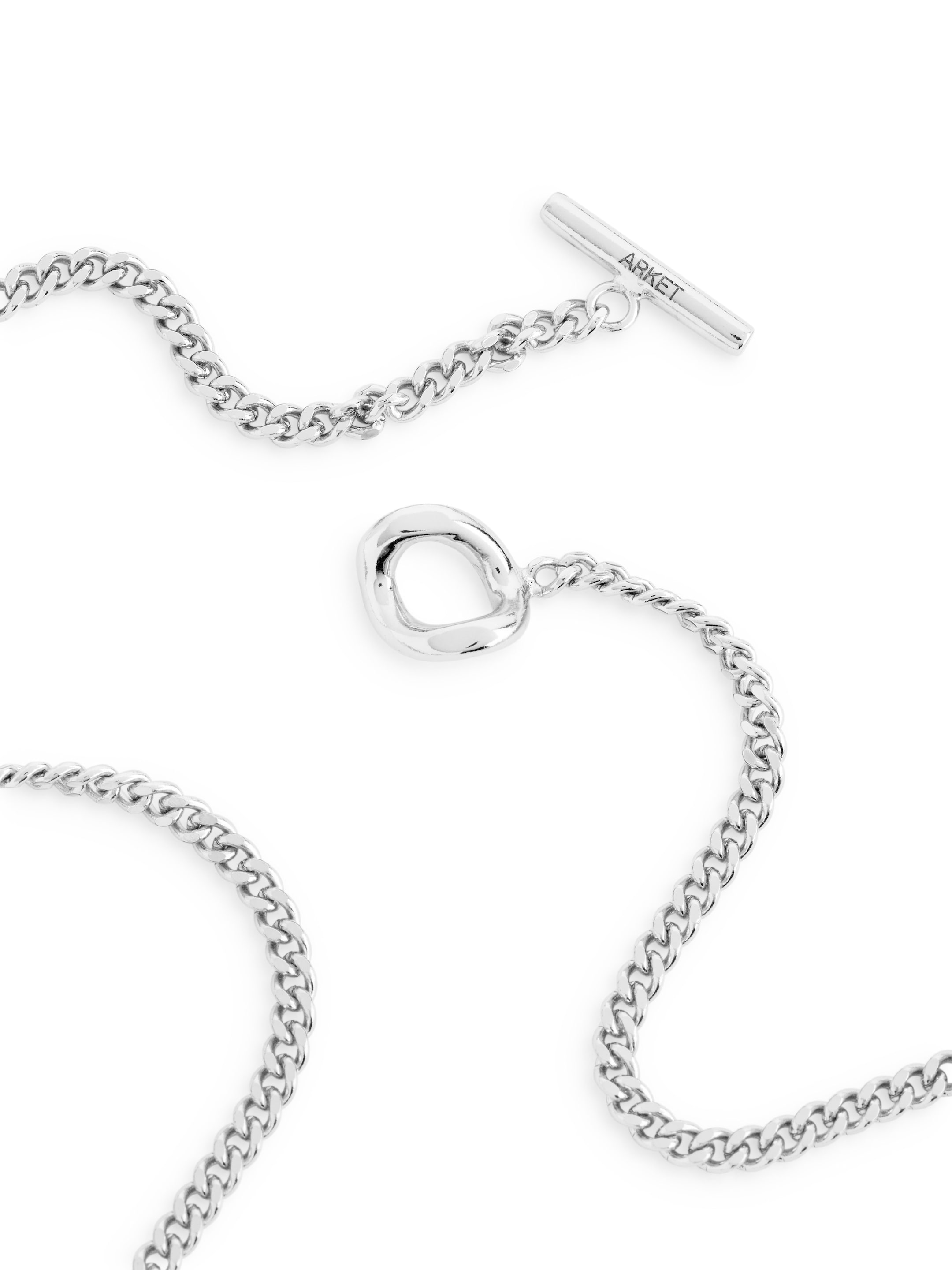 Silverpläterat halsband med stavlås - Silver - Women - StillMedia/DescriptiveDetail - 1