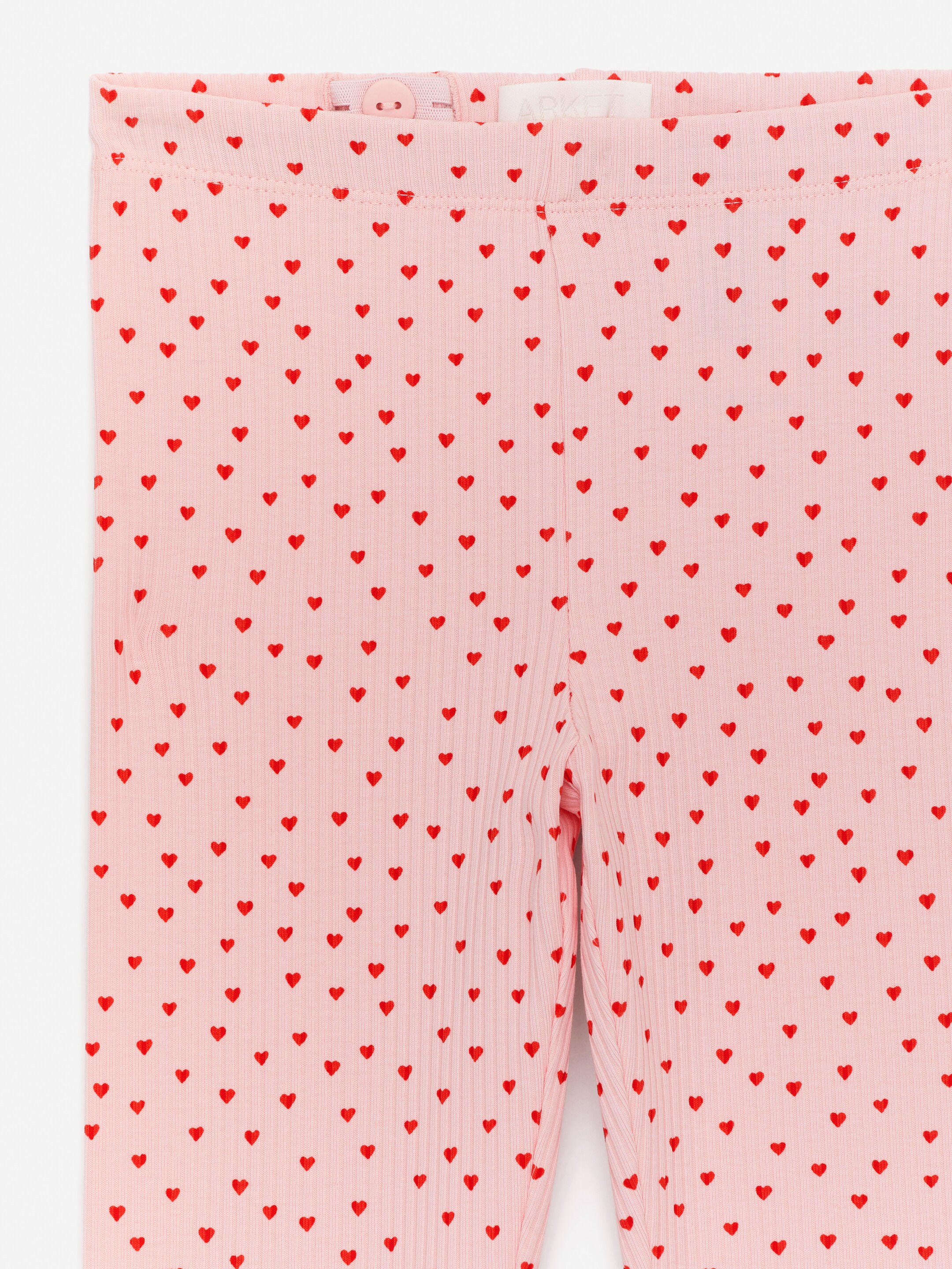 Ver imagen más grande: Leggings de canalé - Rosa/corazones rojos - NIÑOS | H&M ES 3