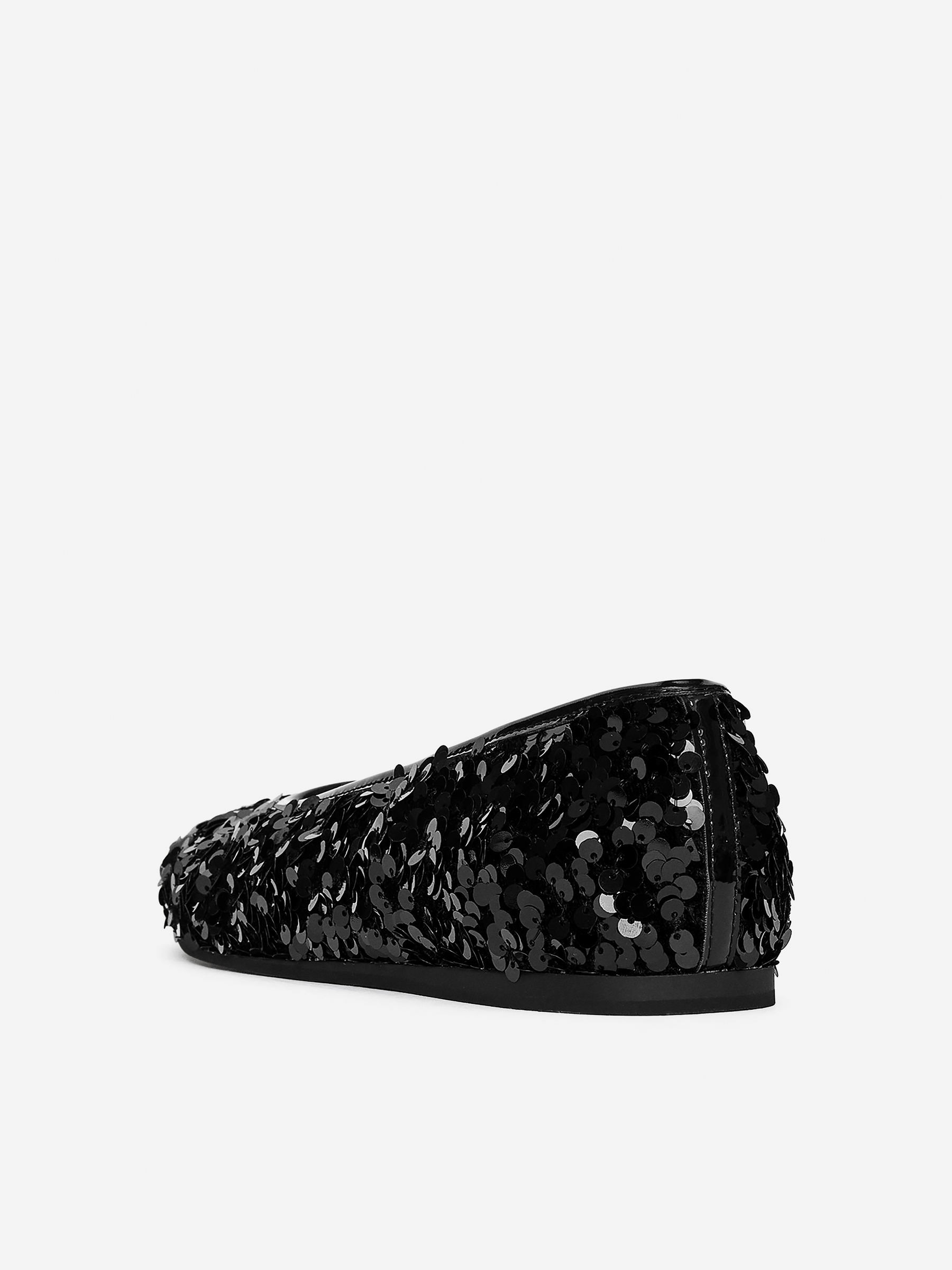 Sequin Ballet Flats - Black - Women - StillMedia/DescriptiveStillLife - 5