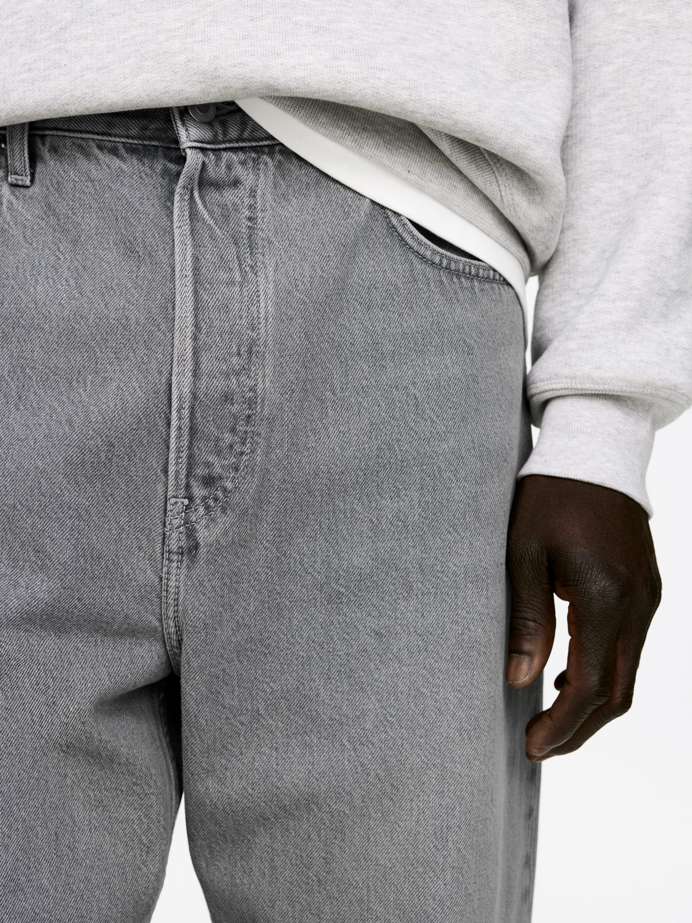 MIST Wide Jeans - Grey - Loose fit - Men - StillMedia/Lookbook - 6