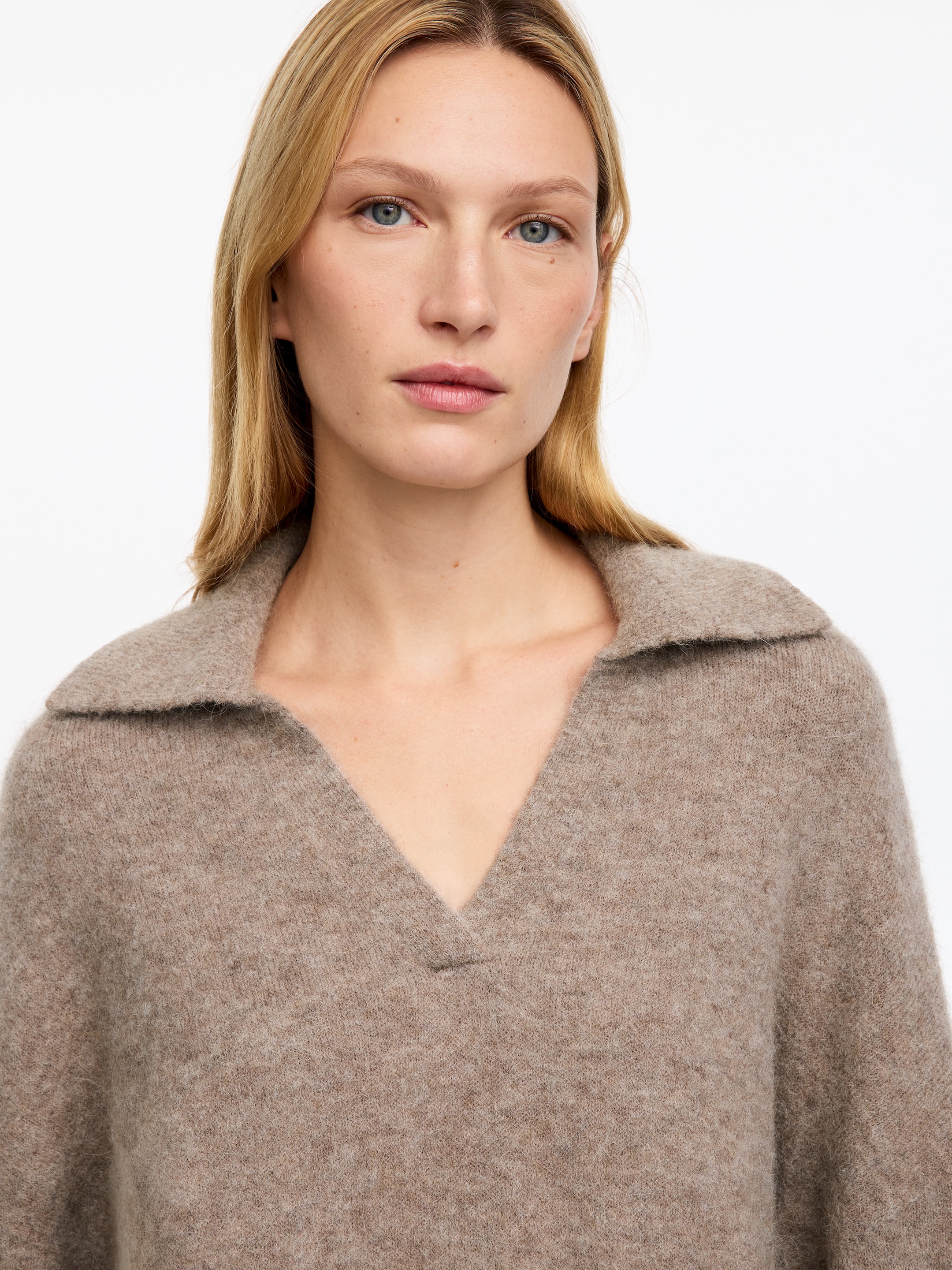 Jersey de mezcla de lana y alpaca - Beige - Corte holgado - women - StillMedia/Lookbook - 5