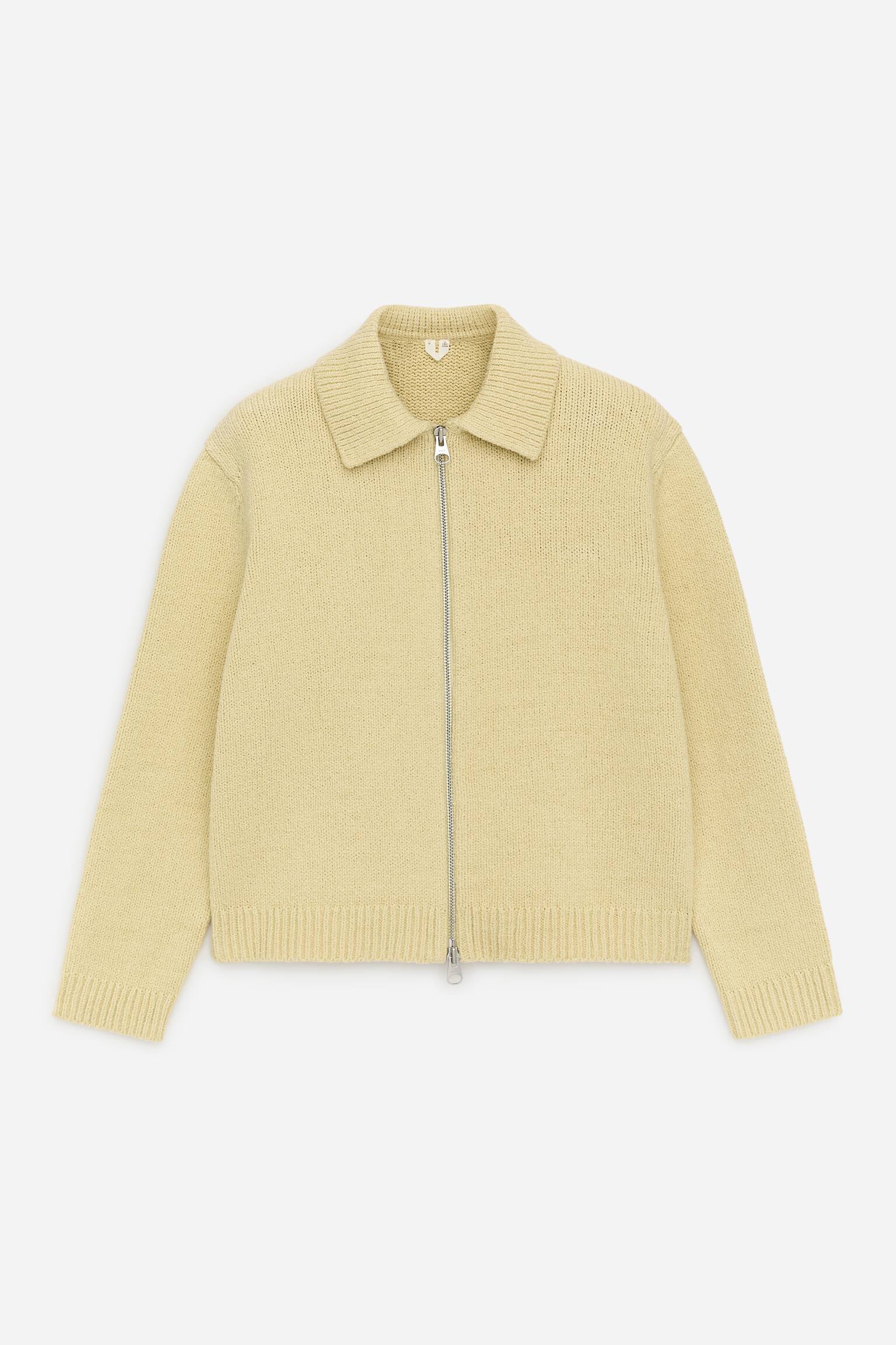 Kofta med dragkedja - Gul/Mörkblå - 2