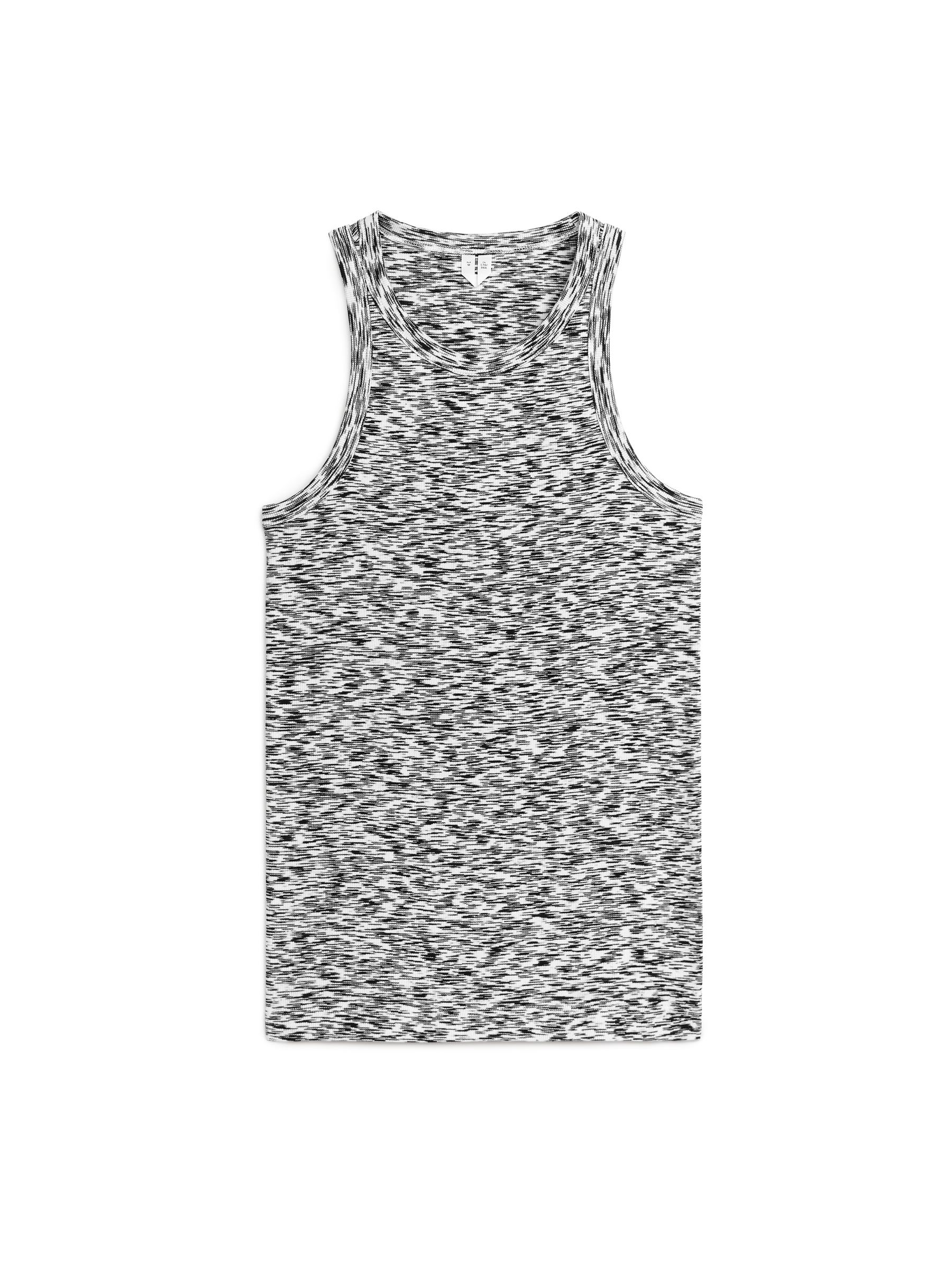 Rippenträgerhemd mit Racerback - Schwarz/Weiß - Regular Fit - Damen - StillMedia/DescriptiveStillLife - 1