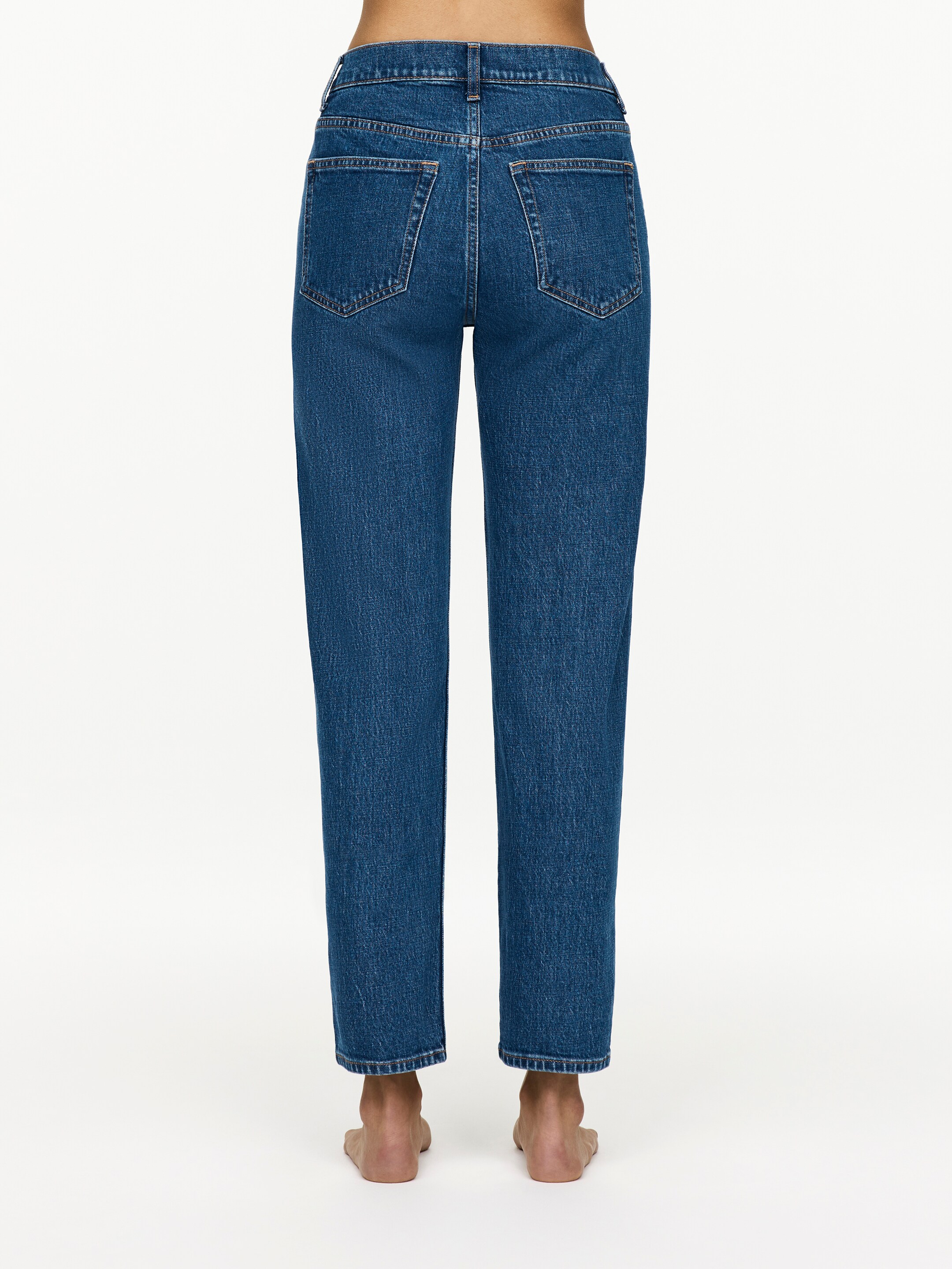 Größeres Bild anzeigen: JADE Cropped Slim Jeans - Mittelblau - Ladies | H&M AT 3