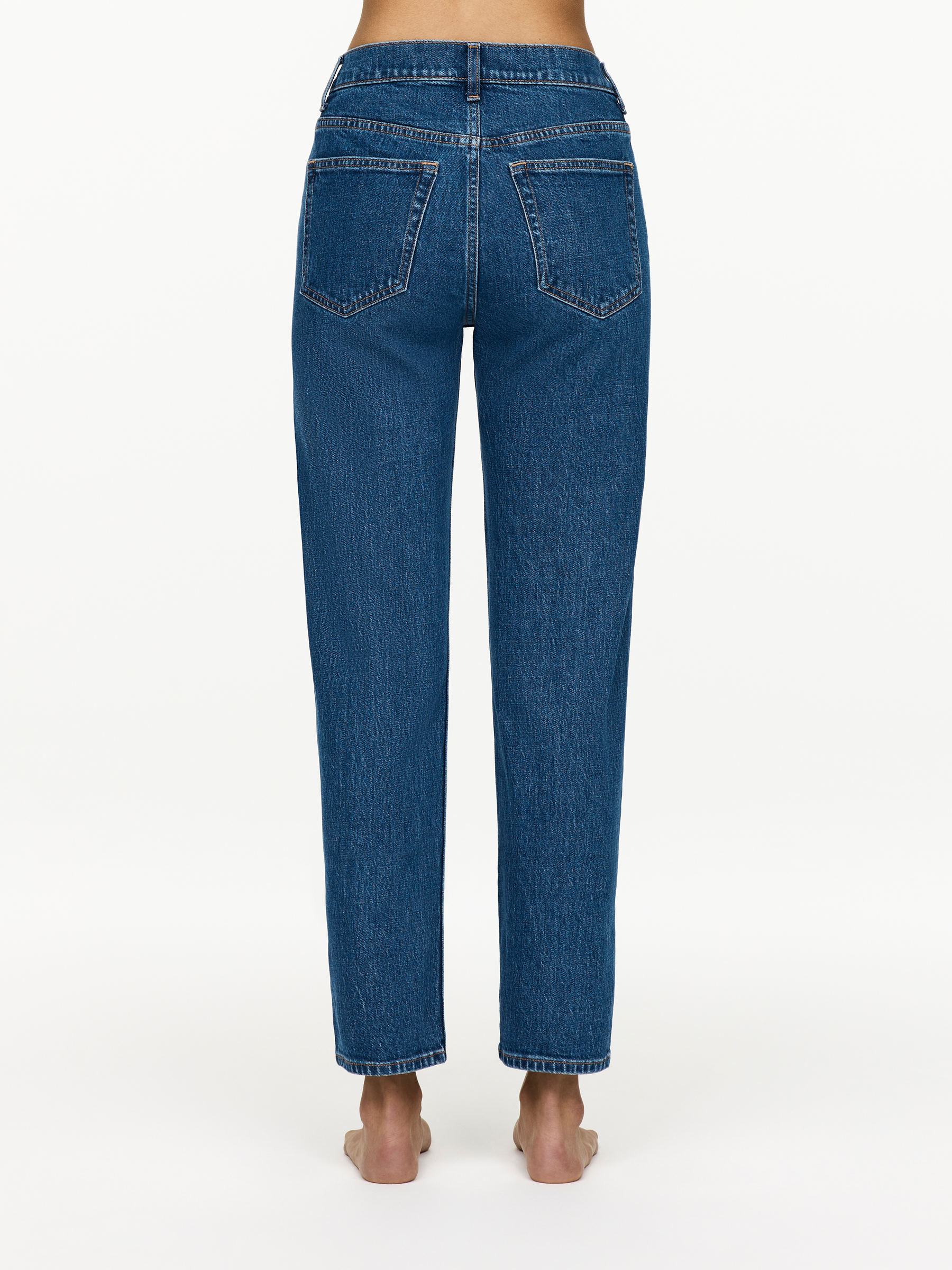 JADE CROPPED smala jeans - Mellanblå - Slim fit - Women - StillMedia/Lookbook - 13