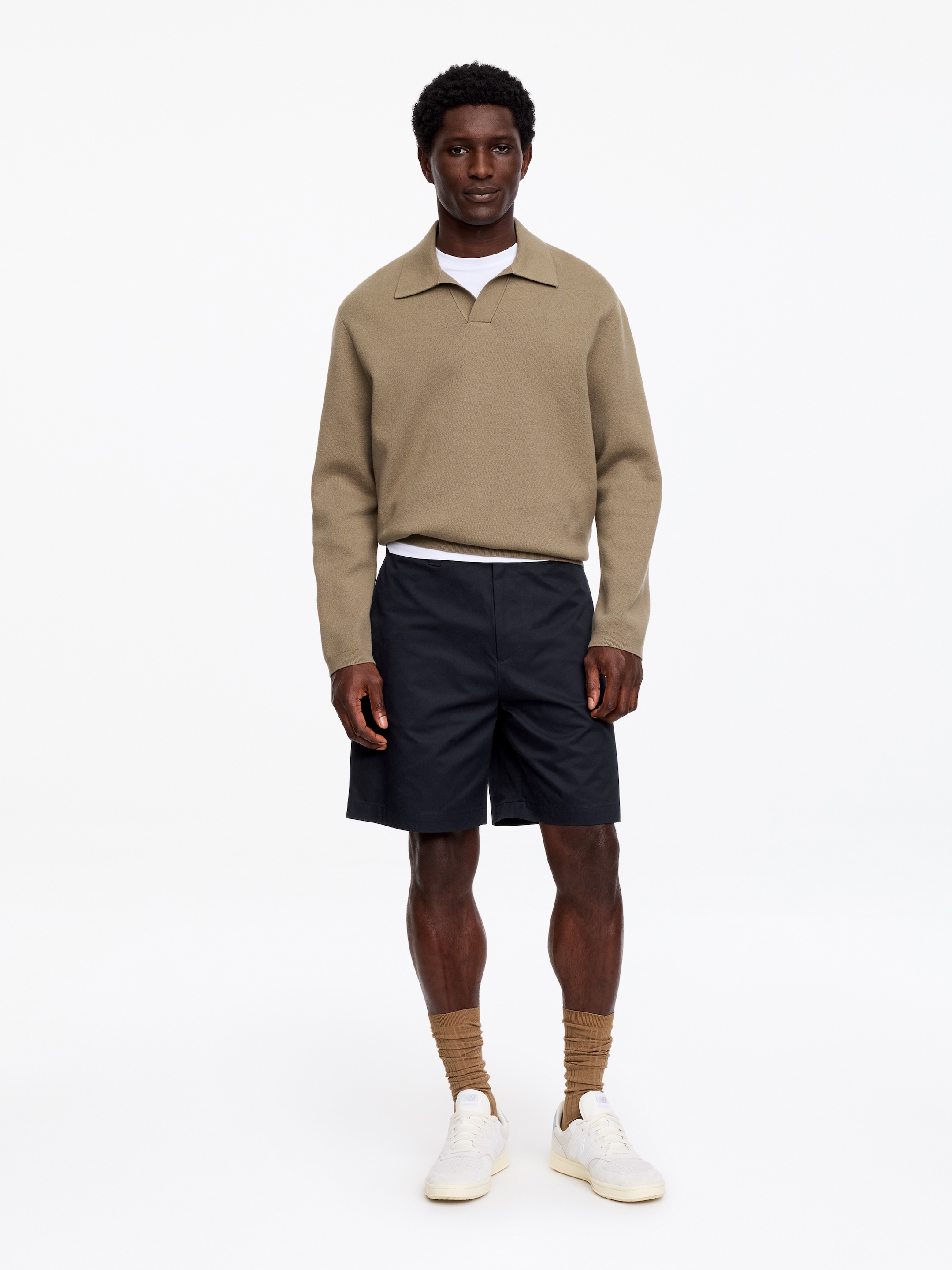 Relaxed Twill Shorts-#26272e-18628