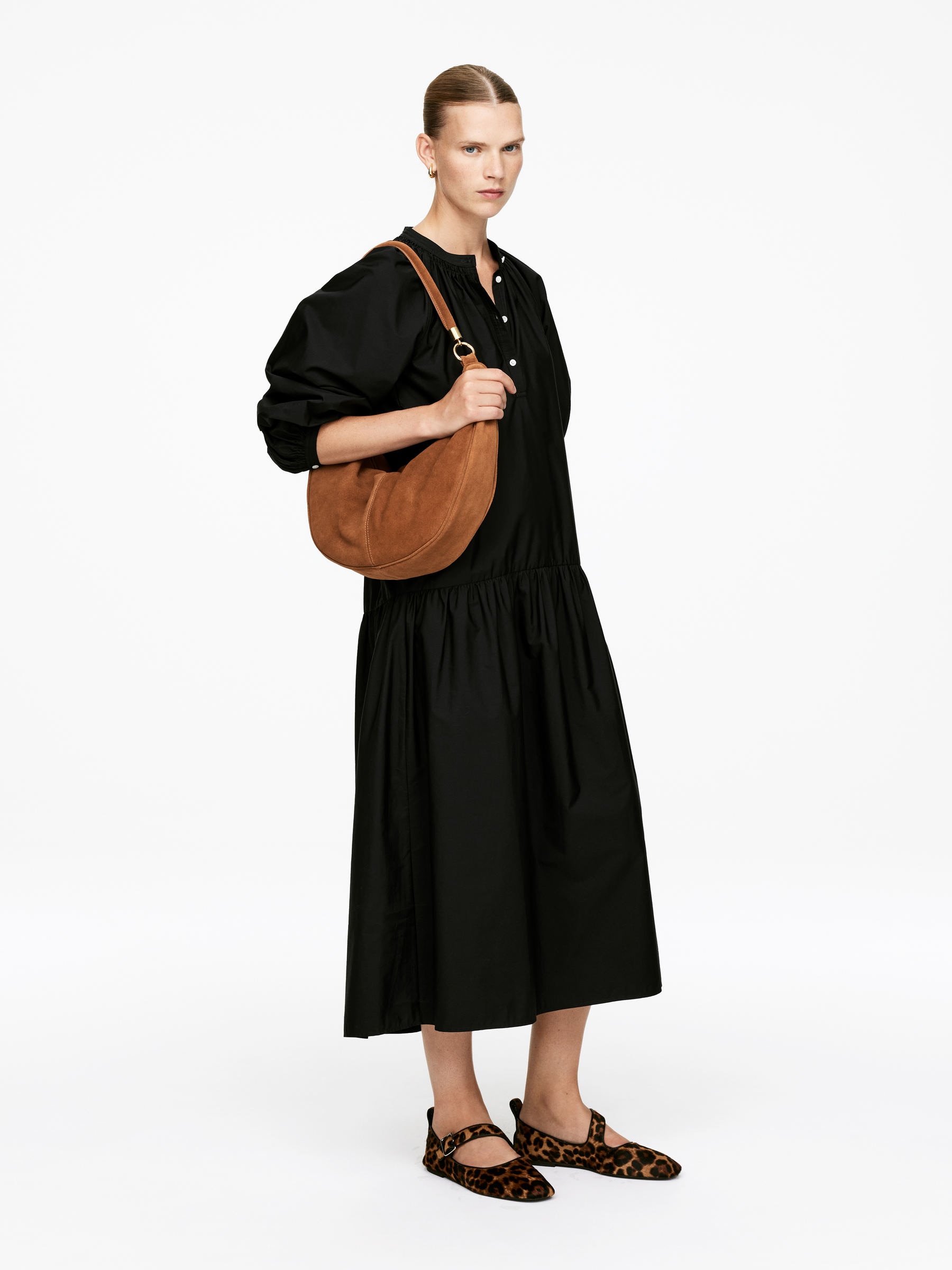 Sac à bandoulière en daim - Marron - Femme - StillMedia/Lookbook - 6