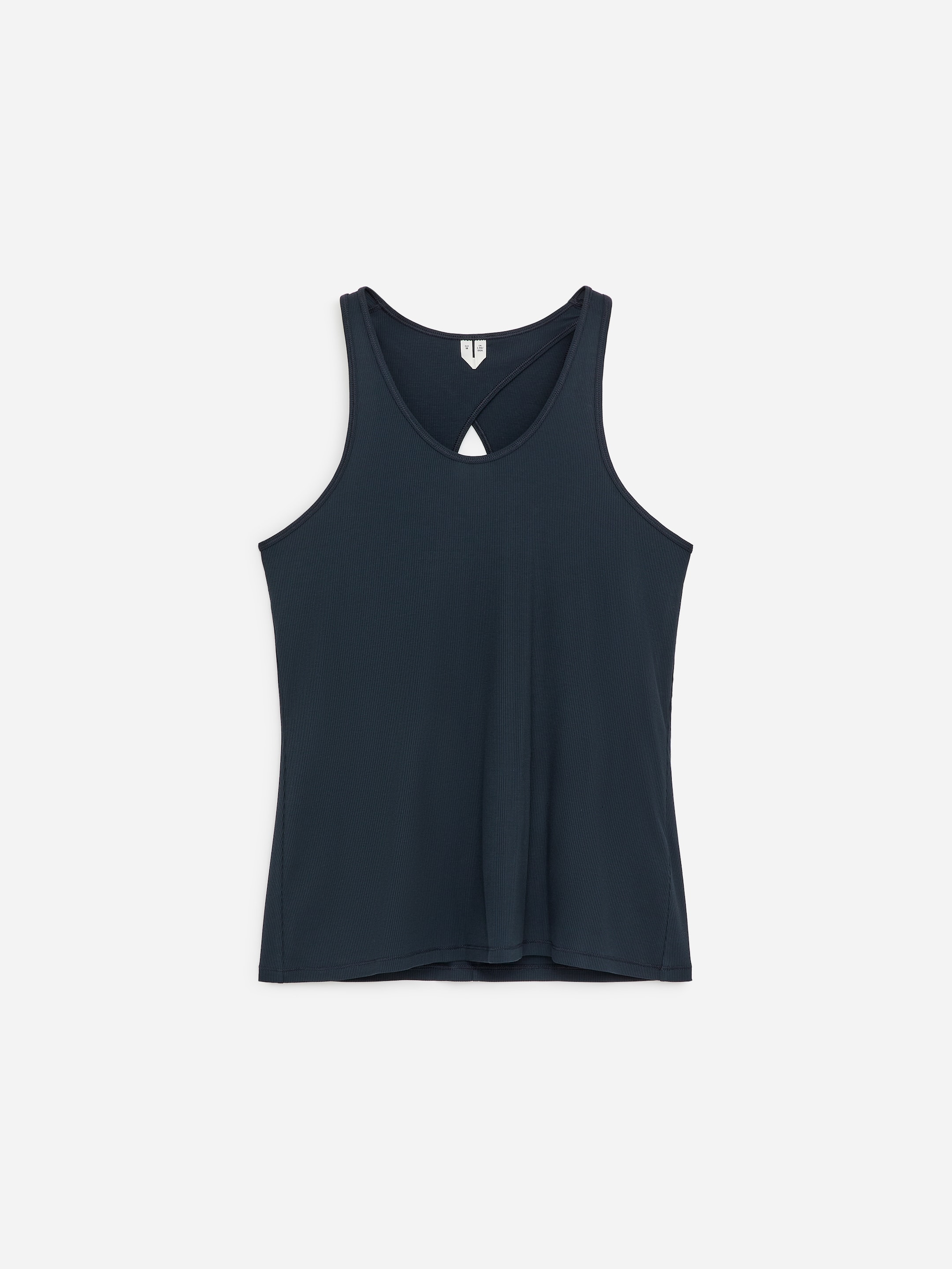 Ribbed Tank Top-#383A43-18987
