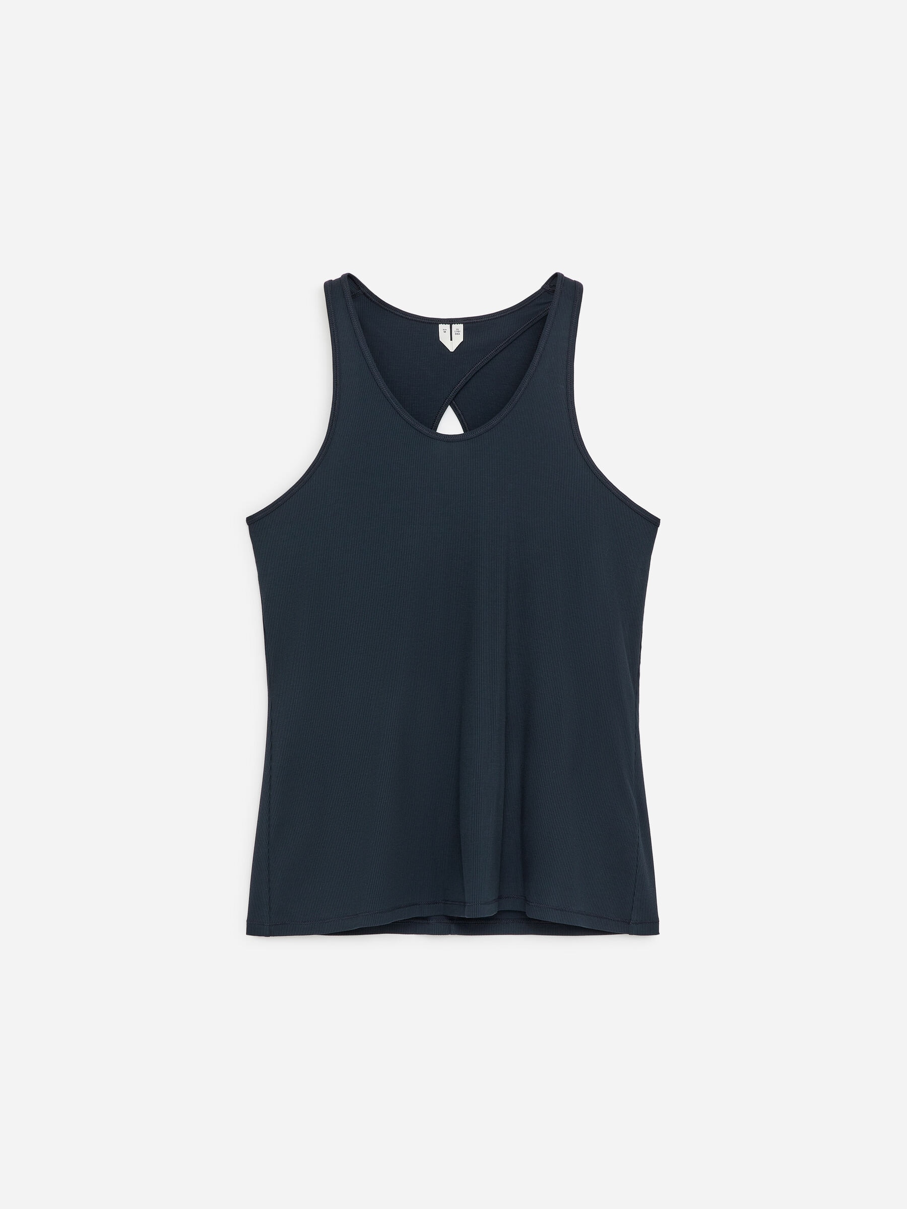 Ribbed Tank Top-#383A43-18987