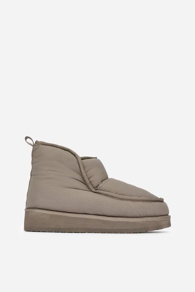 Bottines rembourrées - Taupe foncé - 1