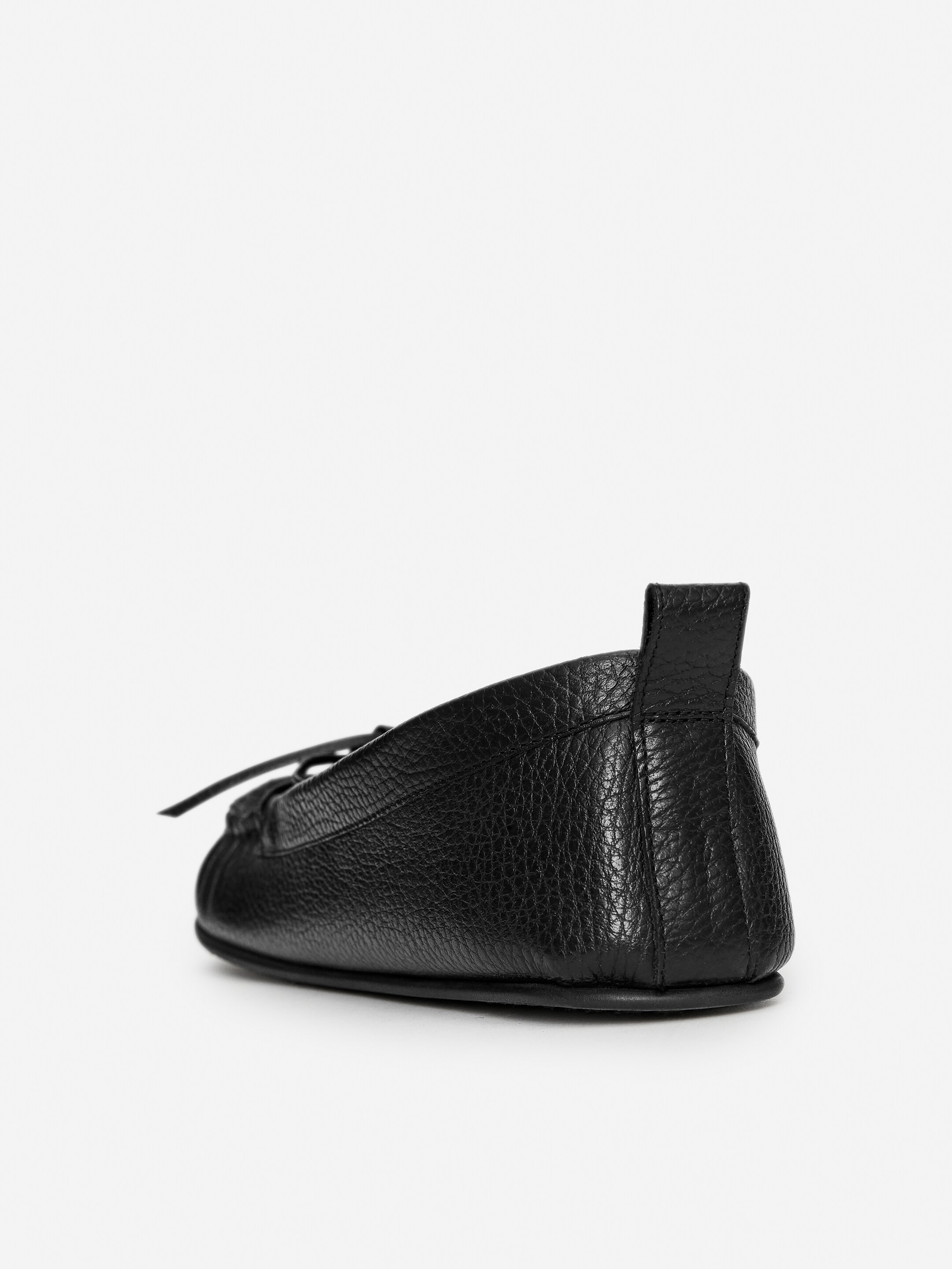Moccasin Leather Loafers - Black - Women - StillMedia/DescriptiveStillLife - 8