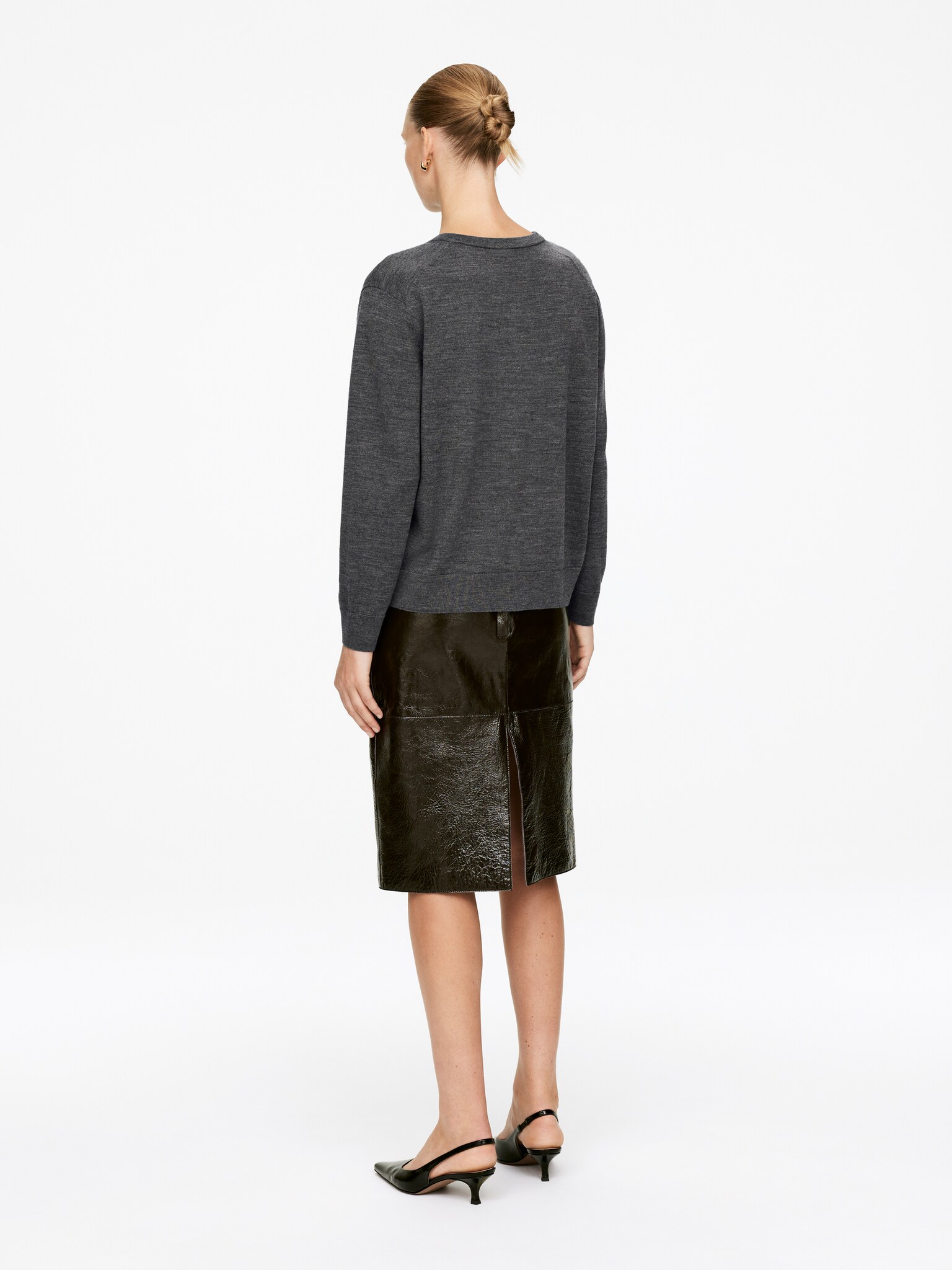 Merino Wool Cardigan - Grey - 7