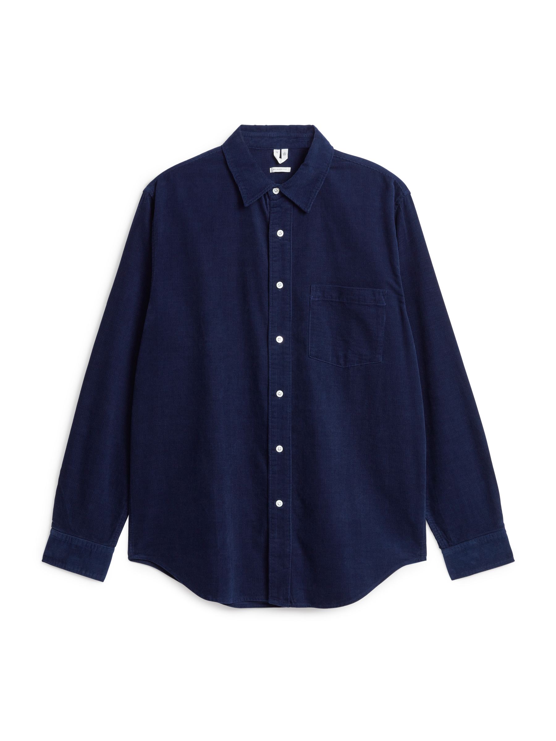 Skjorta i manchester - Mörkblå - Relaxed fit - Men - StillMedia/DescriptiveStillLife - 1