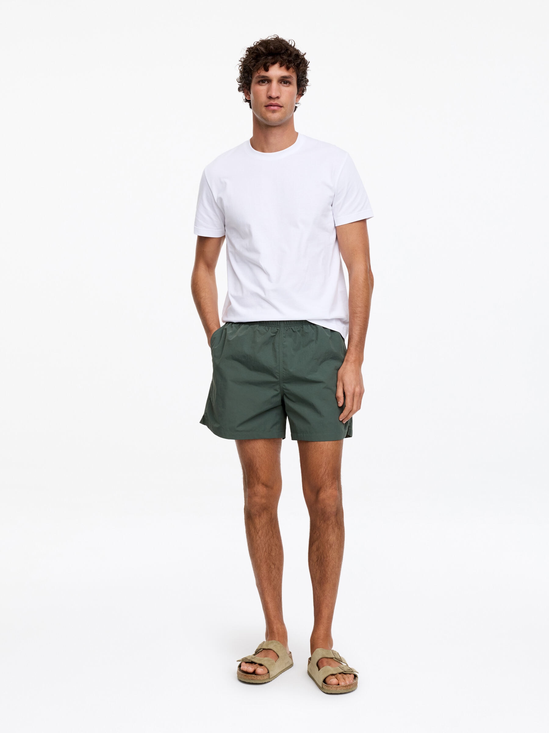 Swim Shorts-#4C5353-14924