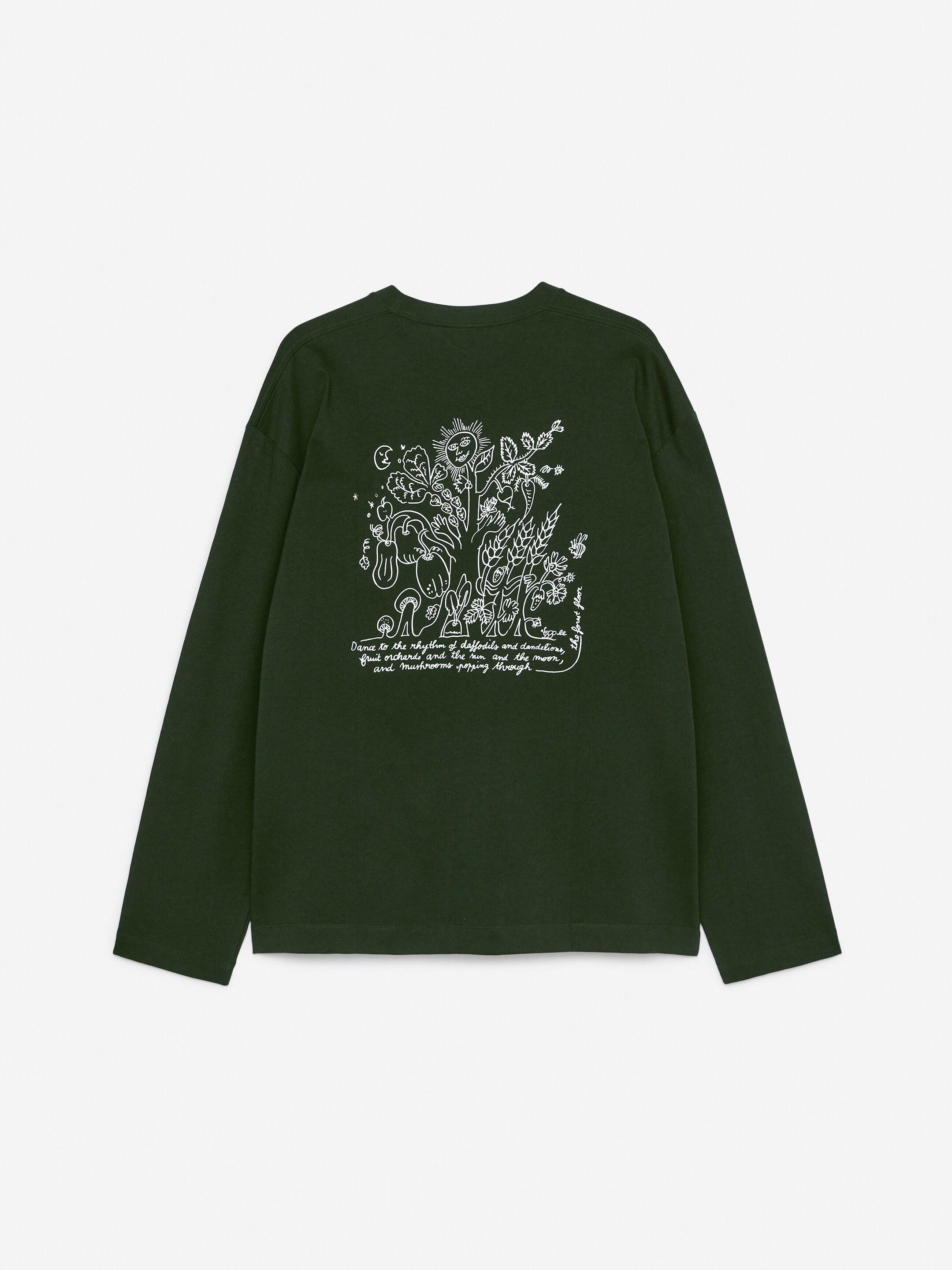 Ingrandisci l'immagine: ARKET CAFÉ Long sleeve T-Shirt - Dark Green - UOMO | H&M CH 2