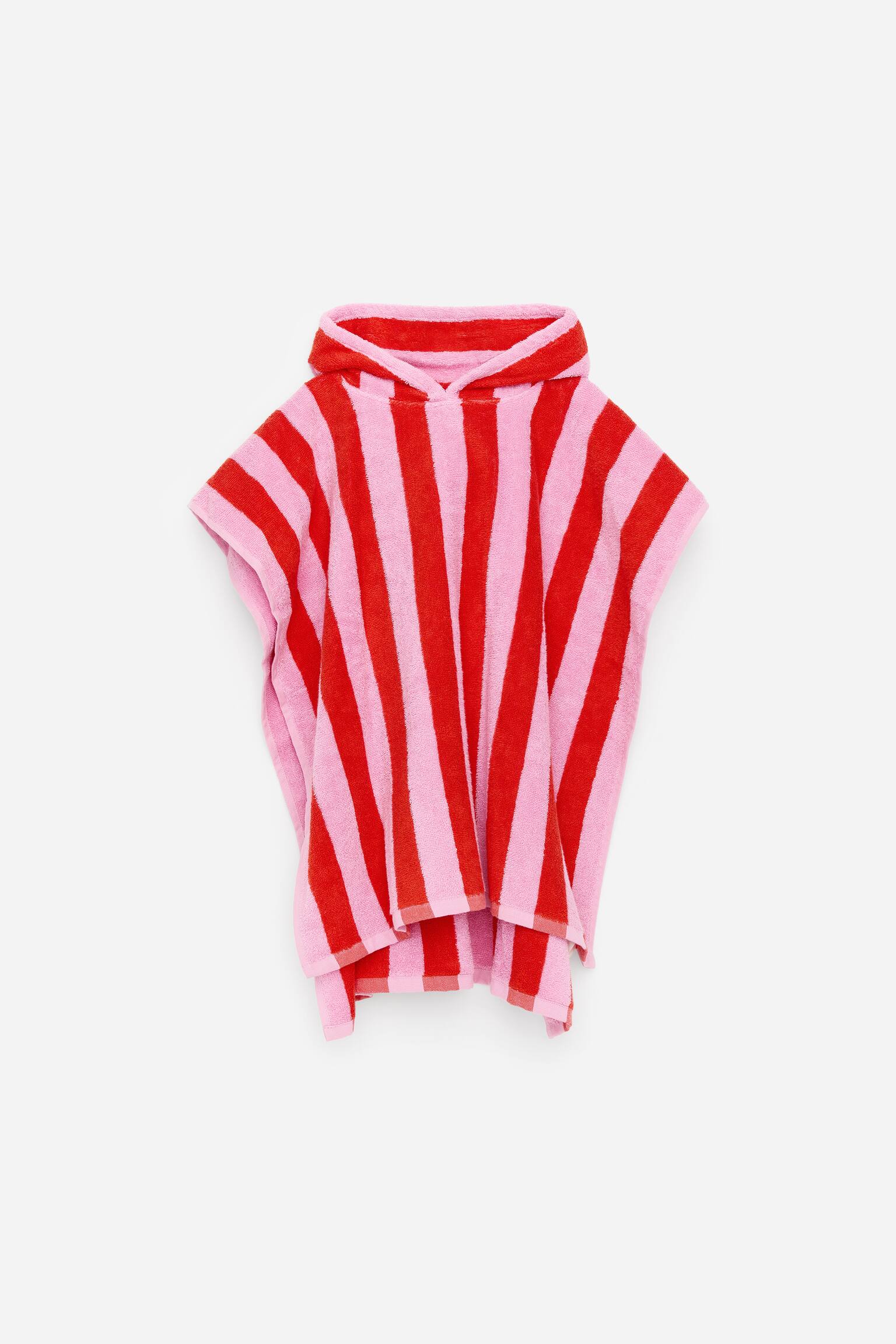 Hupullinen pyyhe-Vaaleanpunainen/punainen - 1