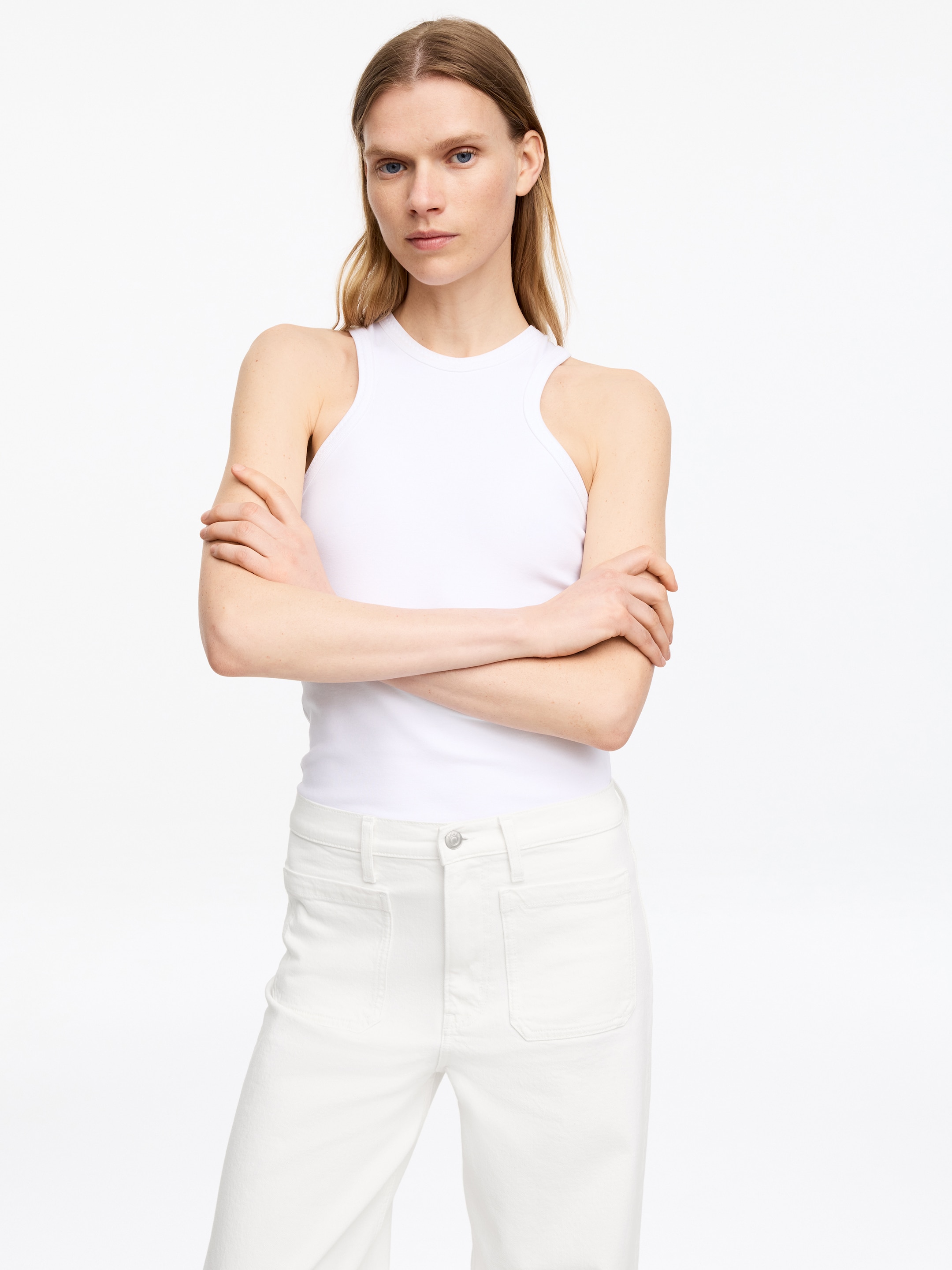 LUPINE Flared Jeans - White - Regular fit - Women - StillMedia/Lookbook - 4