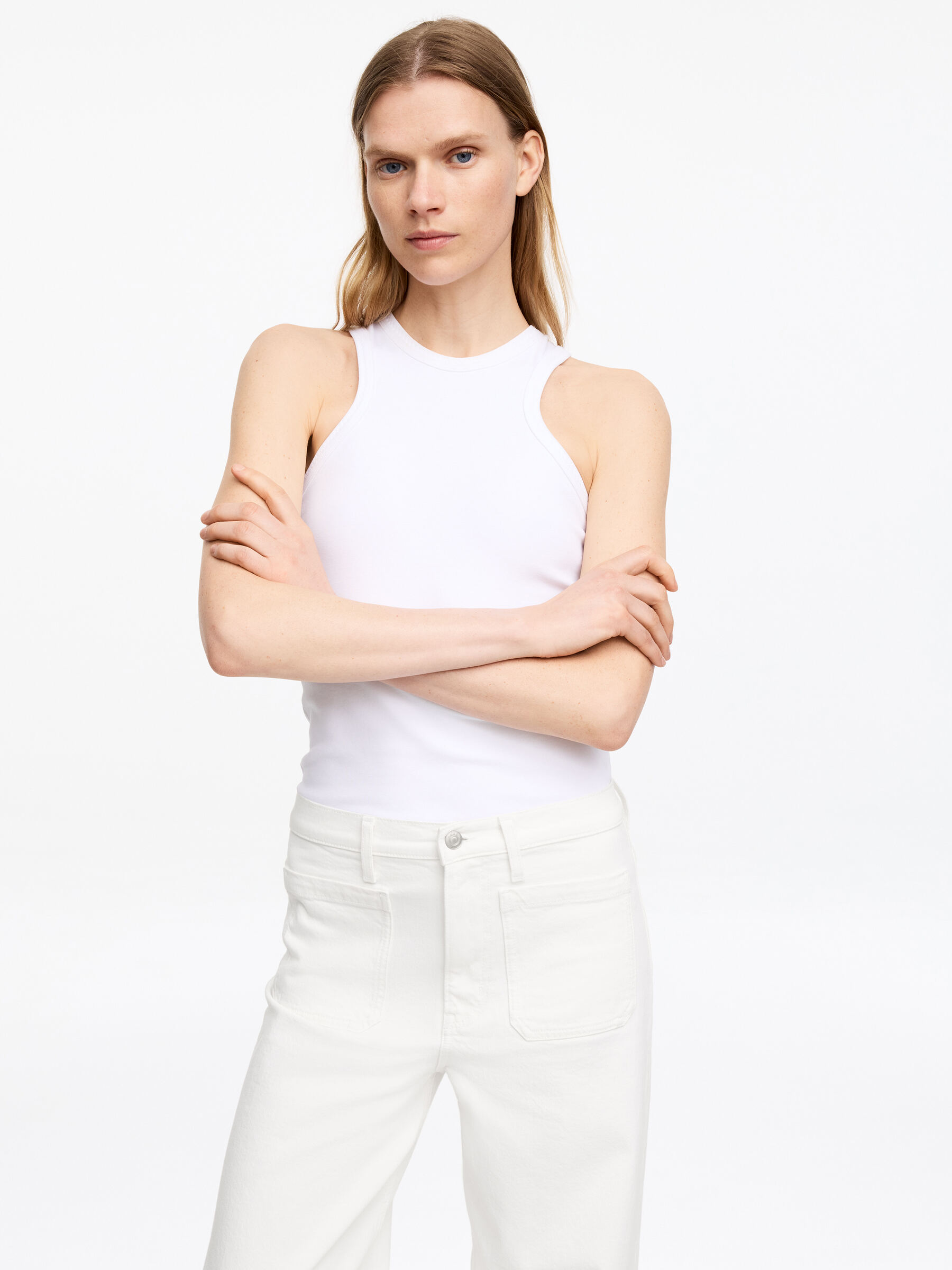 LUPINE Flared Jeans - White - Relaxed fit - Women - StillMedia/Lookbook - 4