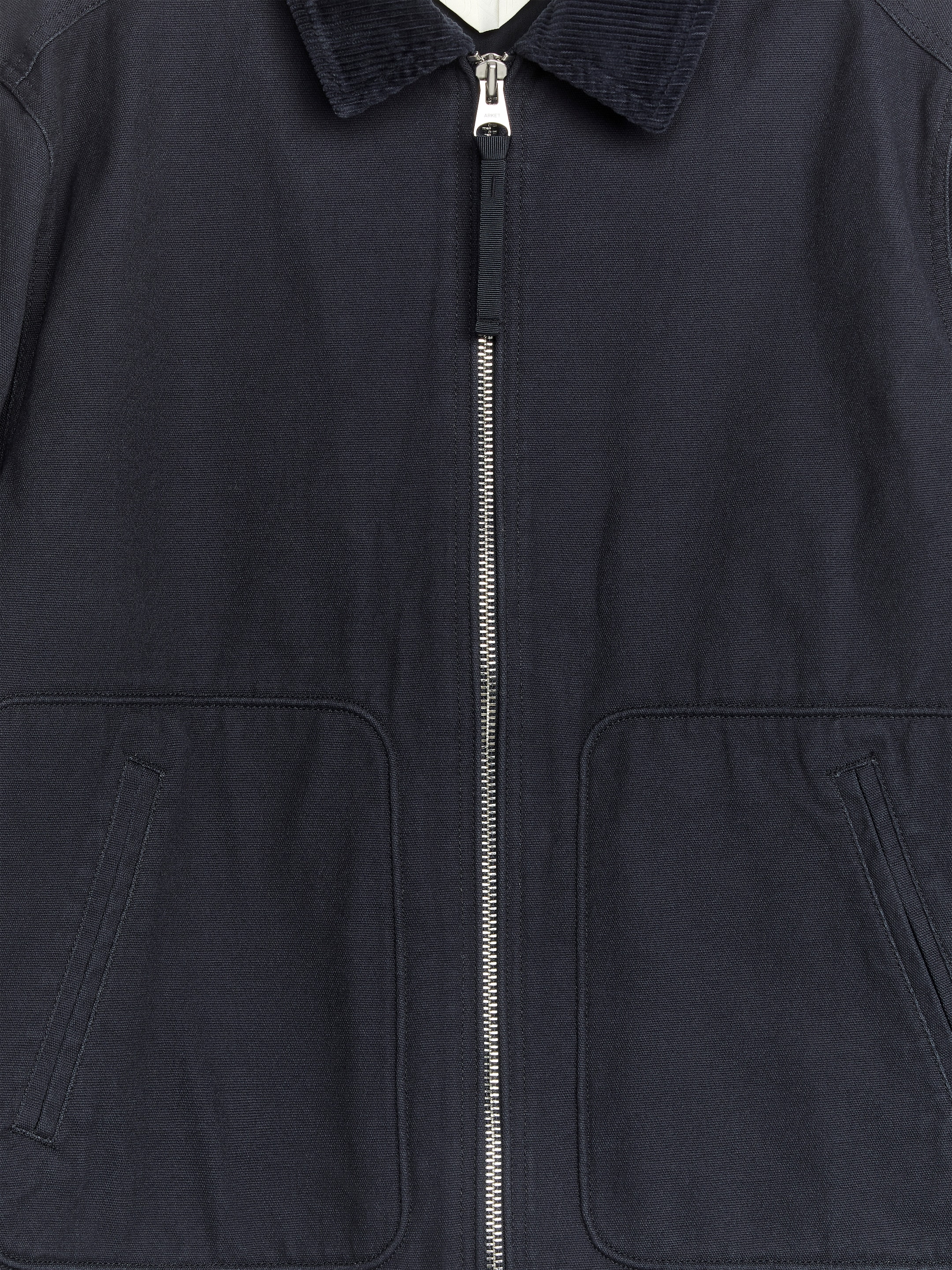 Cotton Canvas Jacket - Dark Blue - Relaxed fit - Men - StillMedia/DescriptiveDetail - 2