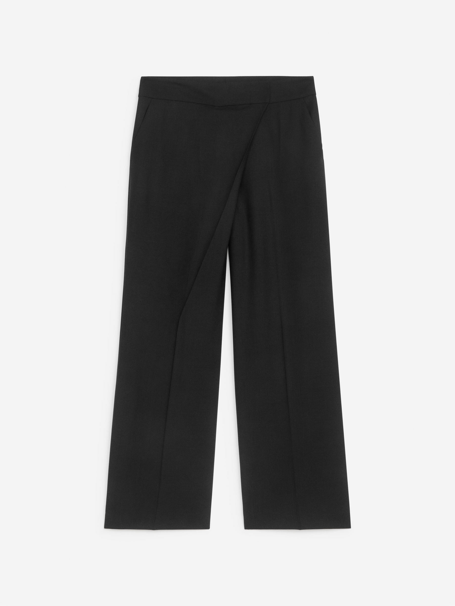Relaxed Wrap Trousers - Black - Relaxed fit - Women - StillMedia/DescriptiveStillLife - 1