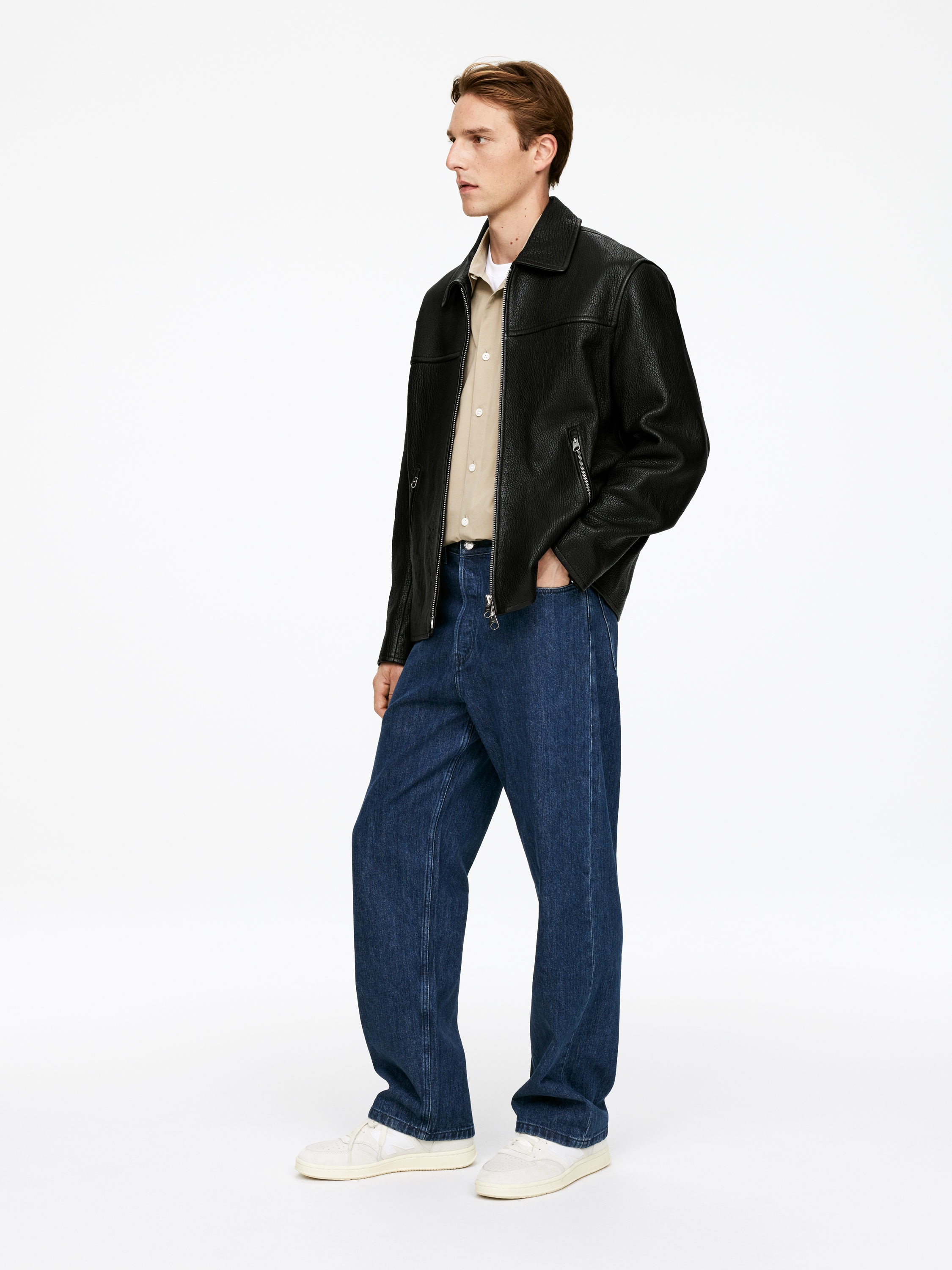 MIST Wide Jeans - Dark blue - Loose fit - Men - StillMedia/Lookbook - 4