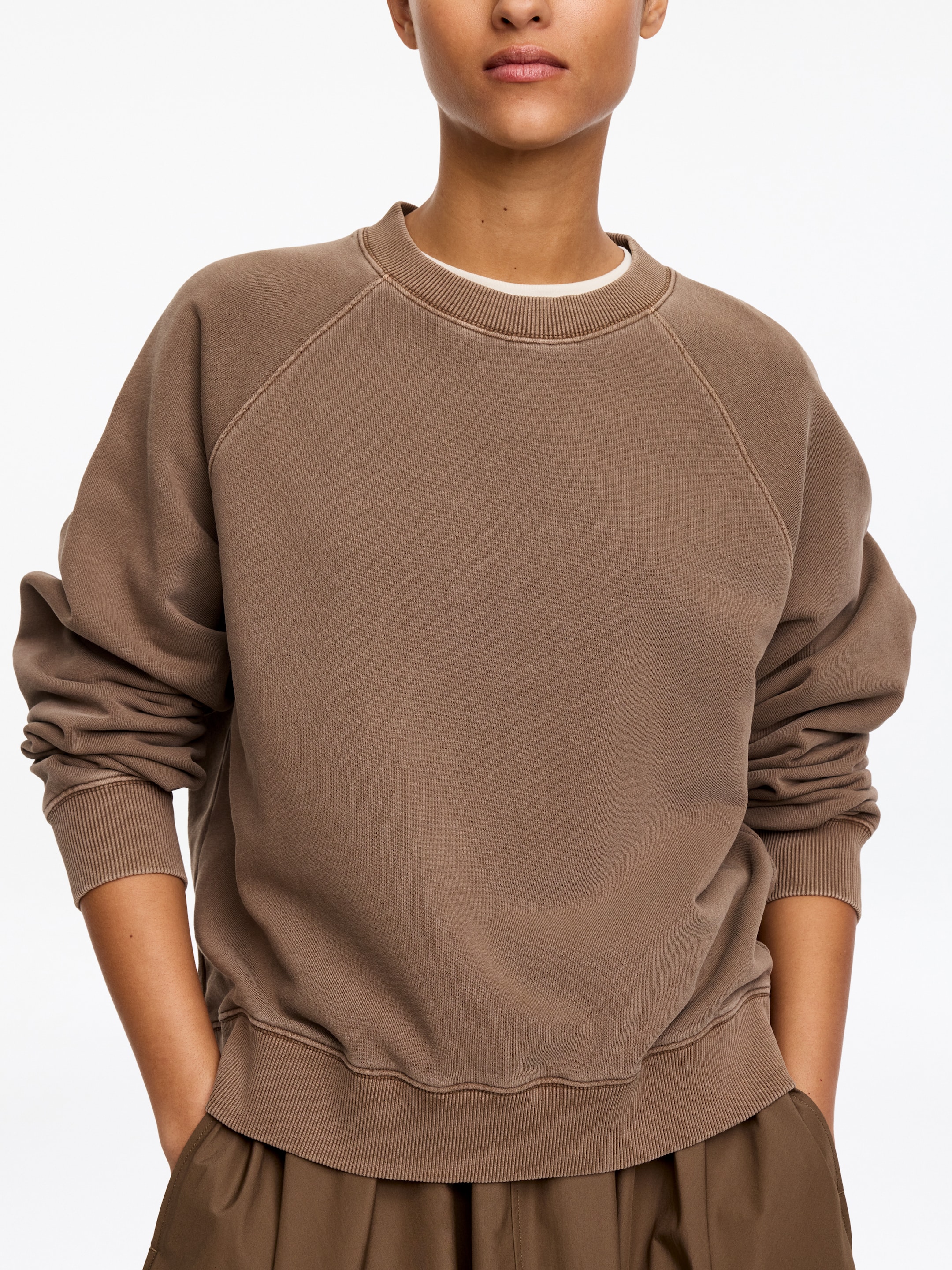 Terry Sweatshirt - Brown - Regular fit - Women - StillMedia/Lookbook - 11